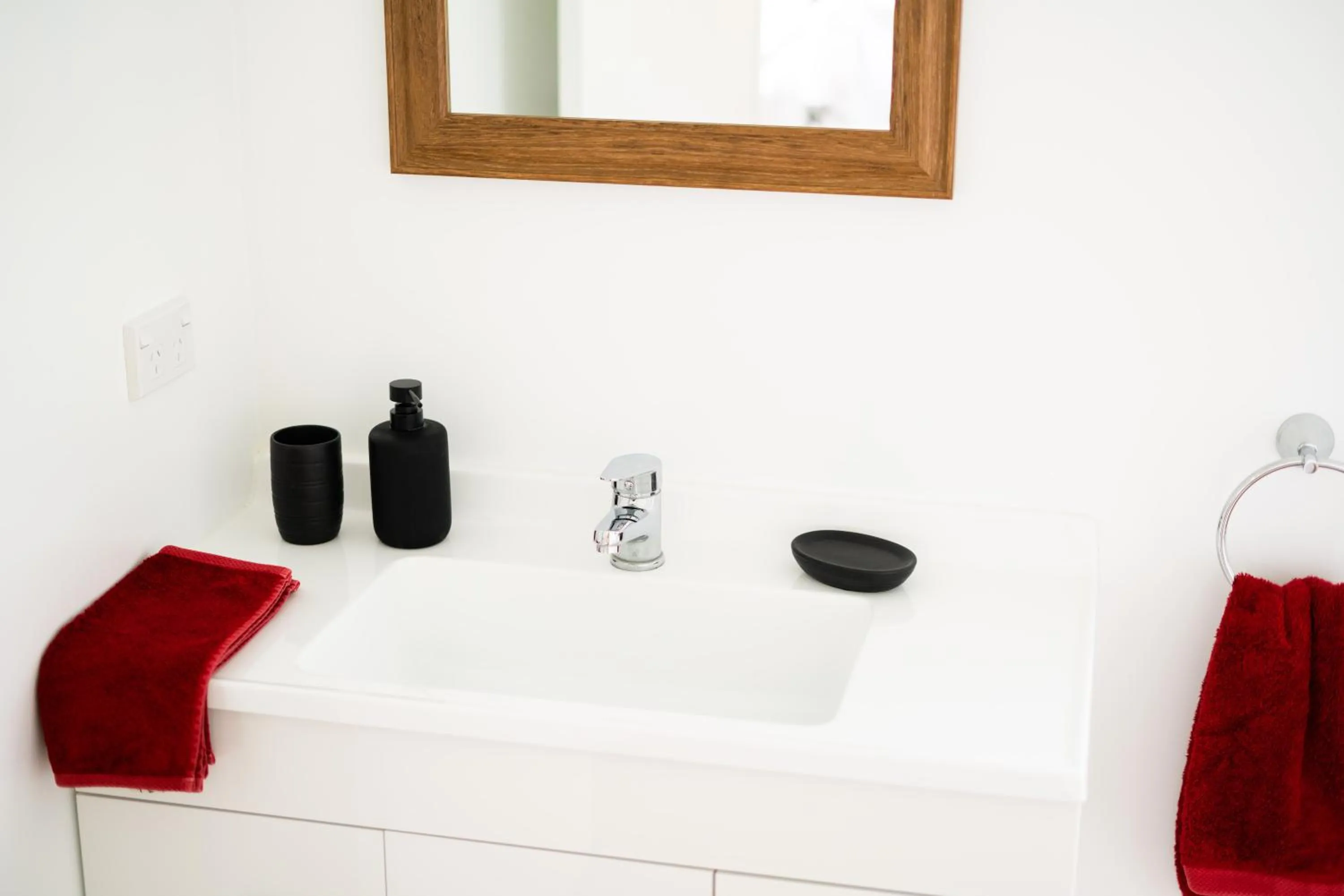 Bathroom in The Barn Cabins & Camp