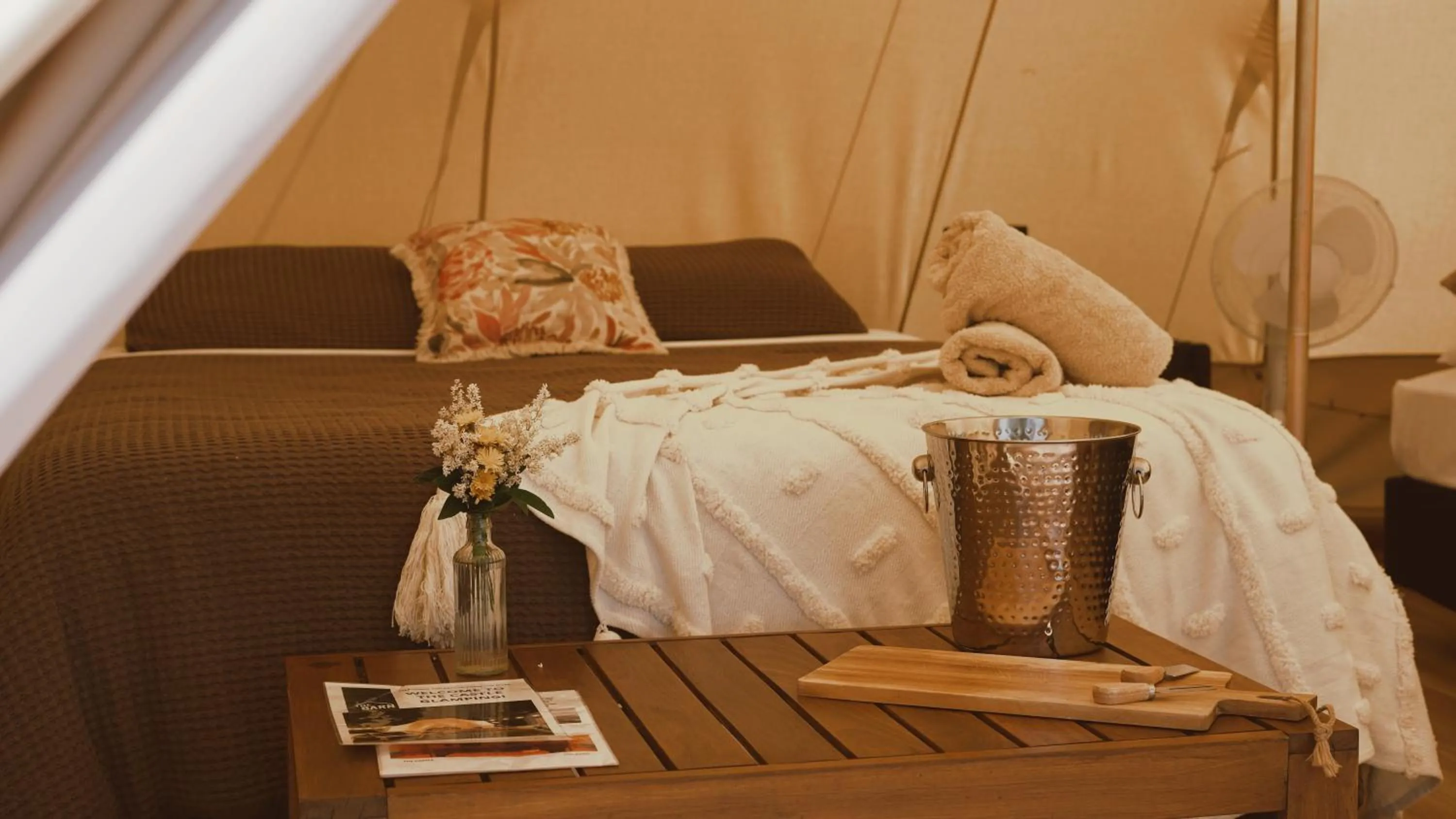 Bedroom, Bed in The Barn Cabins & Camp