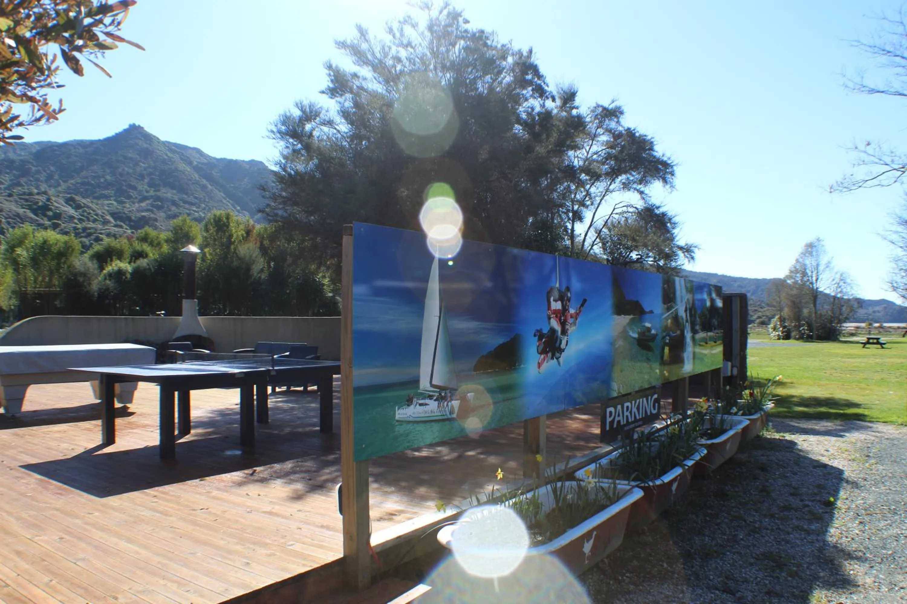 Area and facilities in The Barn Cabins & Camp