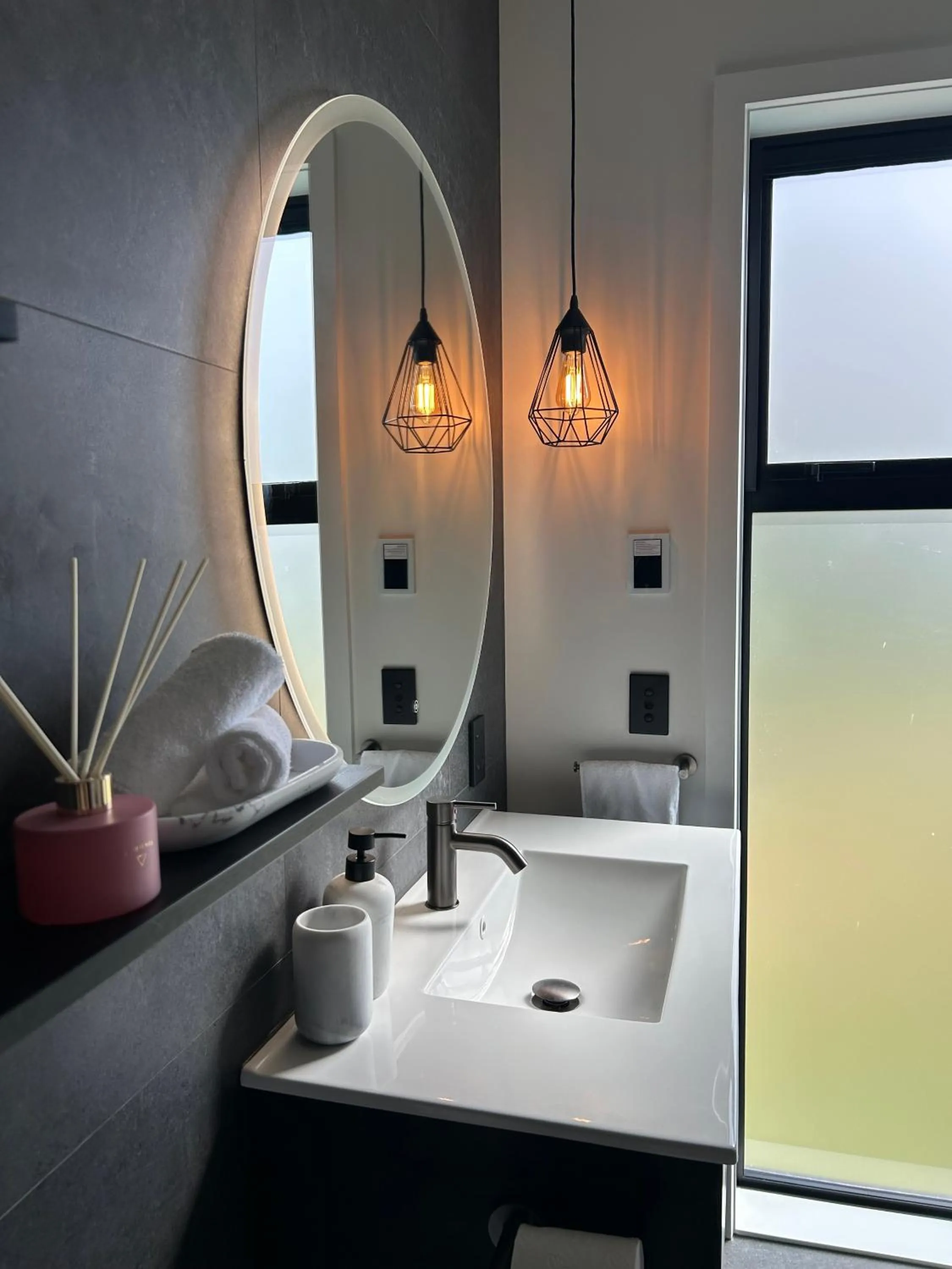 Bathroom in The Barn Cabins & Camp