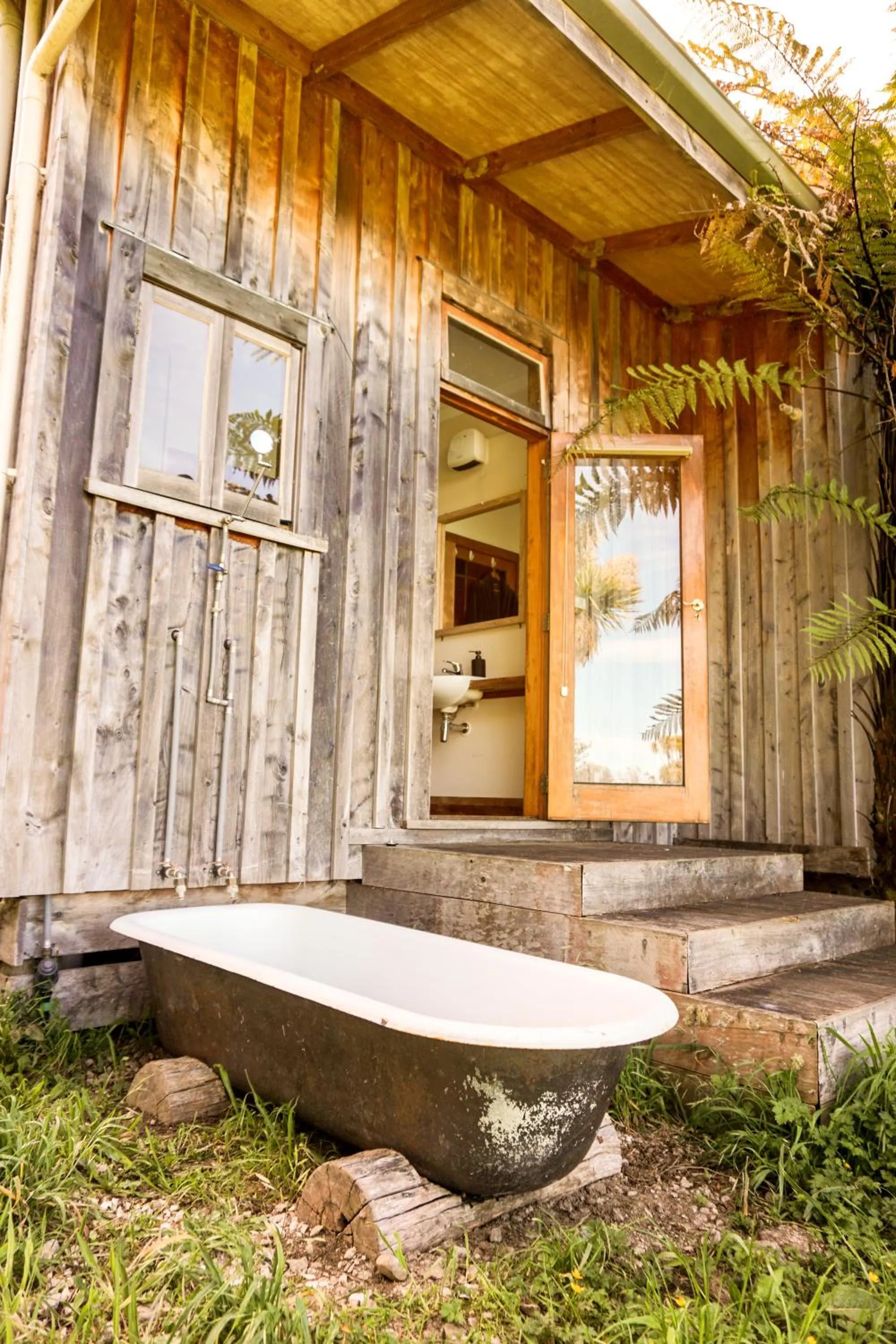 Shower in The Barn Cabins & Camp