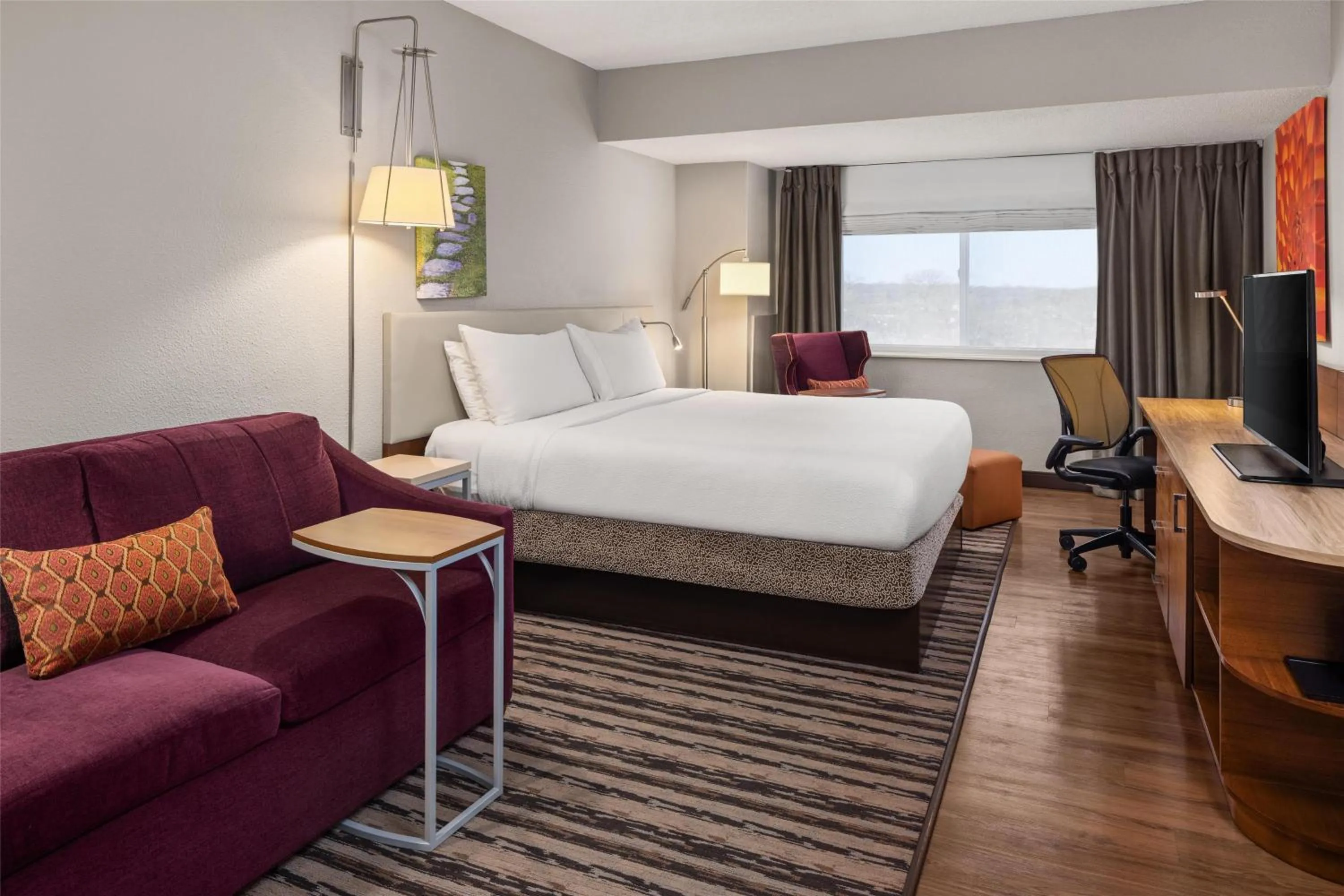 Bed in Hilton Garden Inn Minneapolis Airport Mall of America