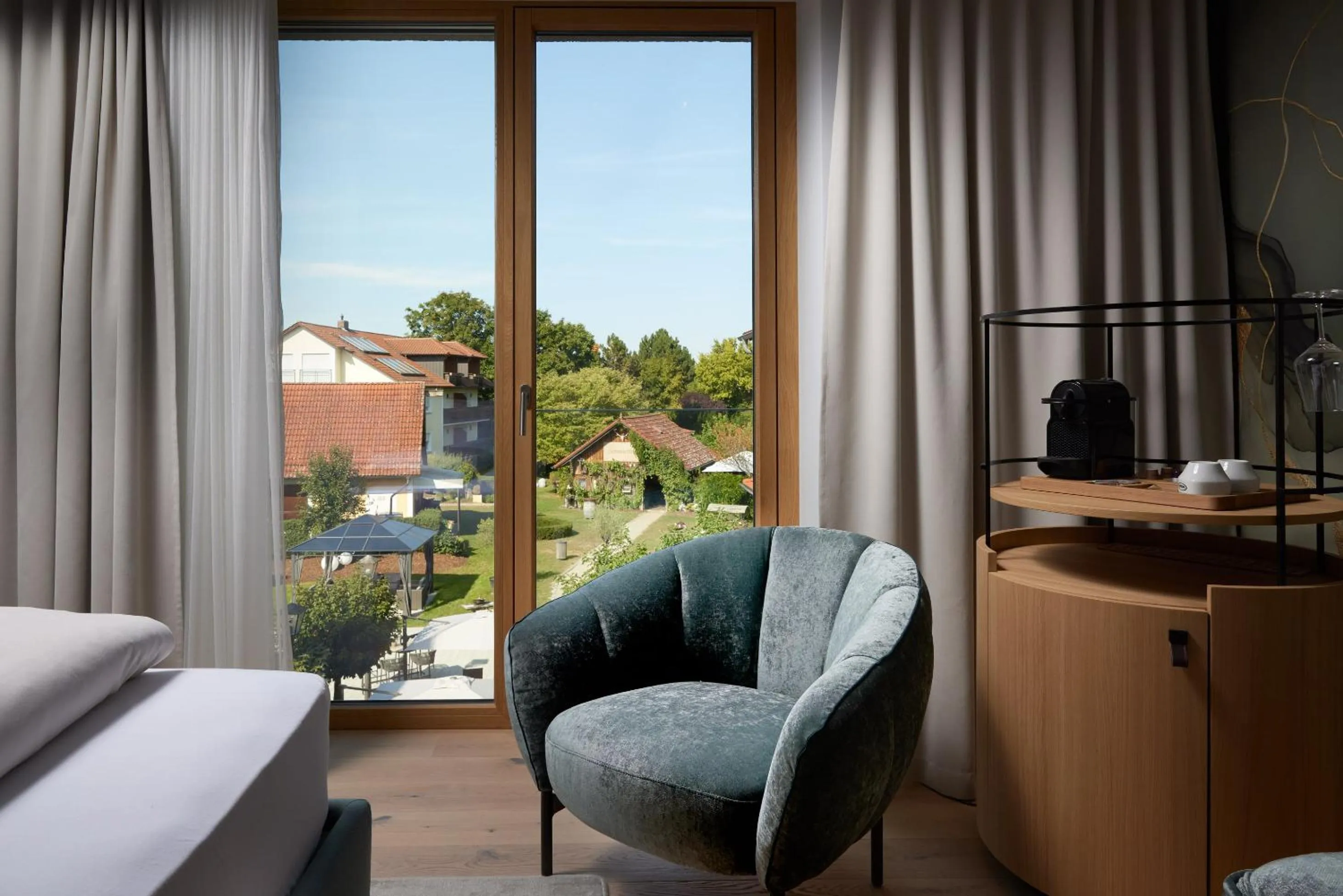 View (from property/room), Bed in Garden & SPA Hotel Das Götzfried