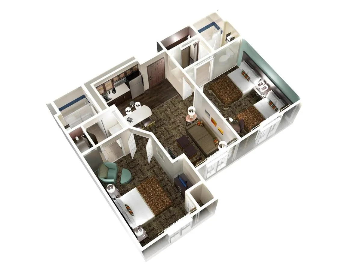 Floor plan in Staybridge Suites Houston West - Energy Corridor by IHG