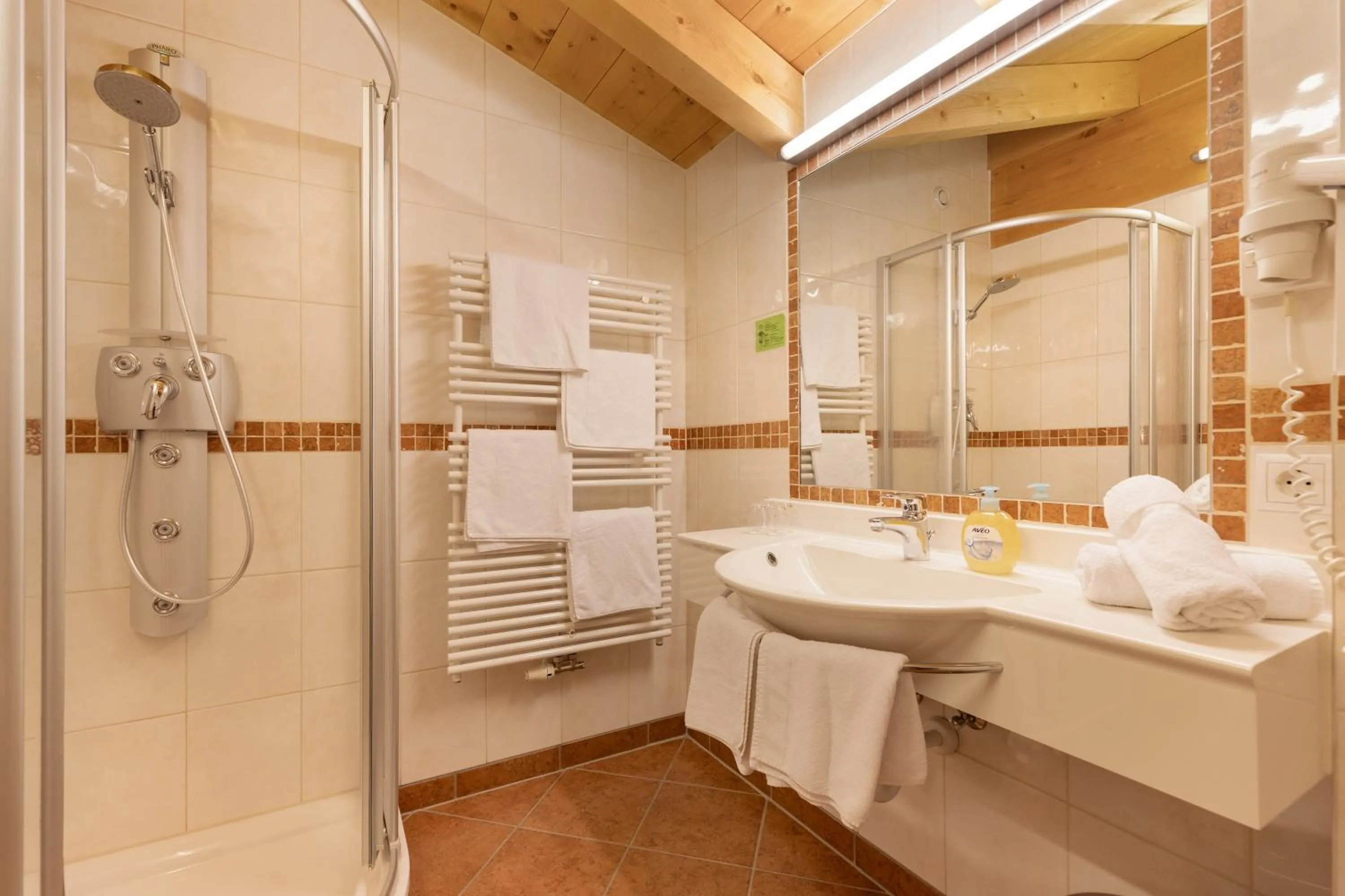 Shower in Hotel Pinzger Tux