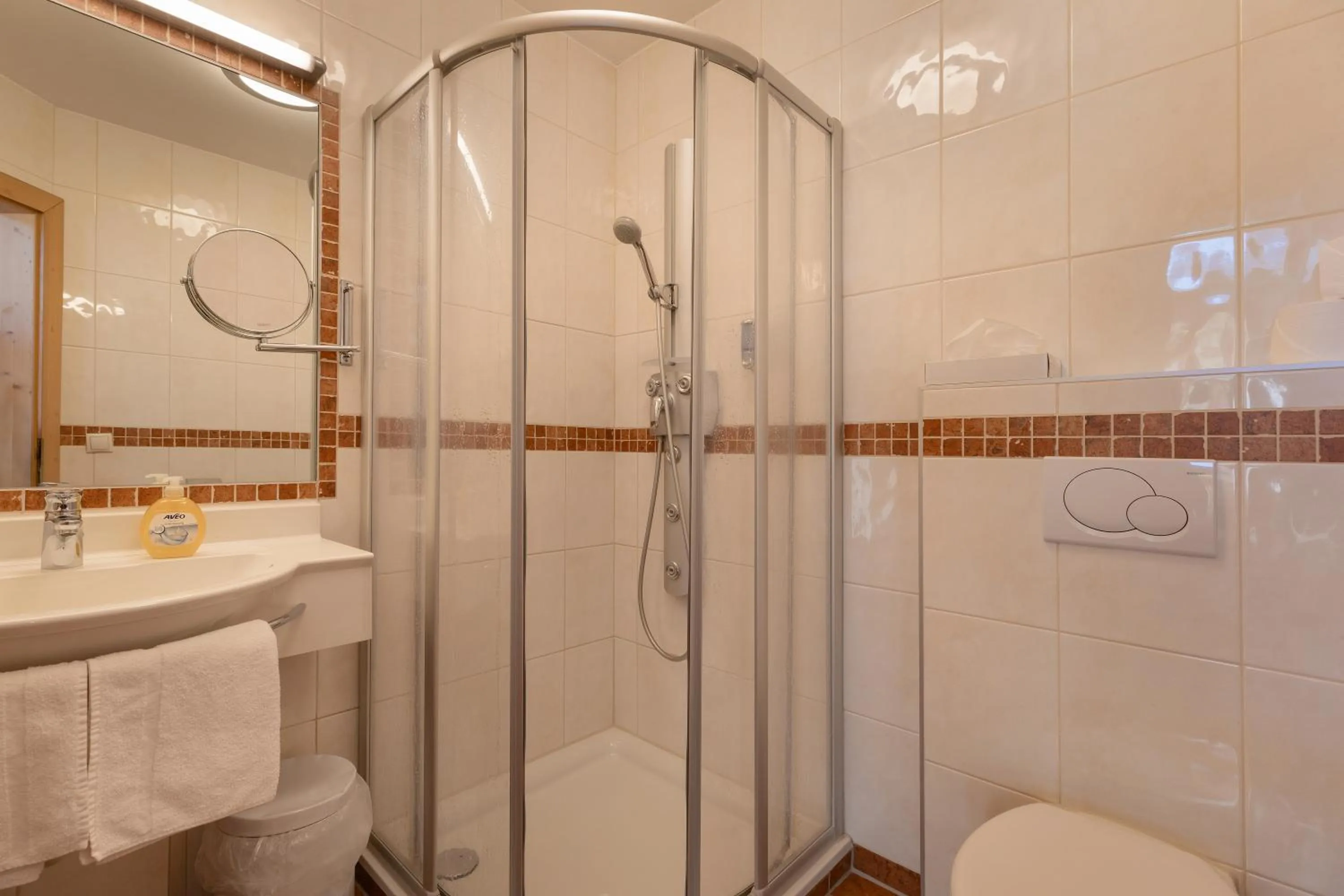 Shower in Hotel Pinzger Tux