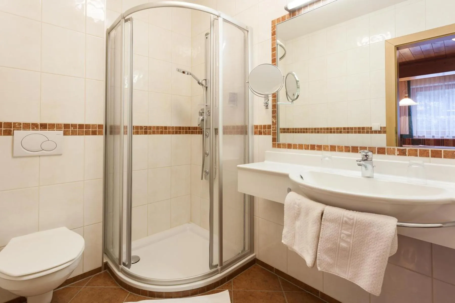 Shower in Hotel Pinzger Tux