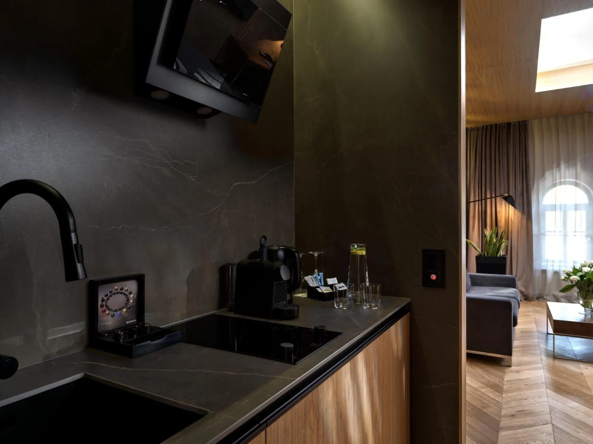 Kitchen or kitchenette in City Park Hotel & Residence