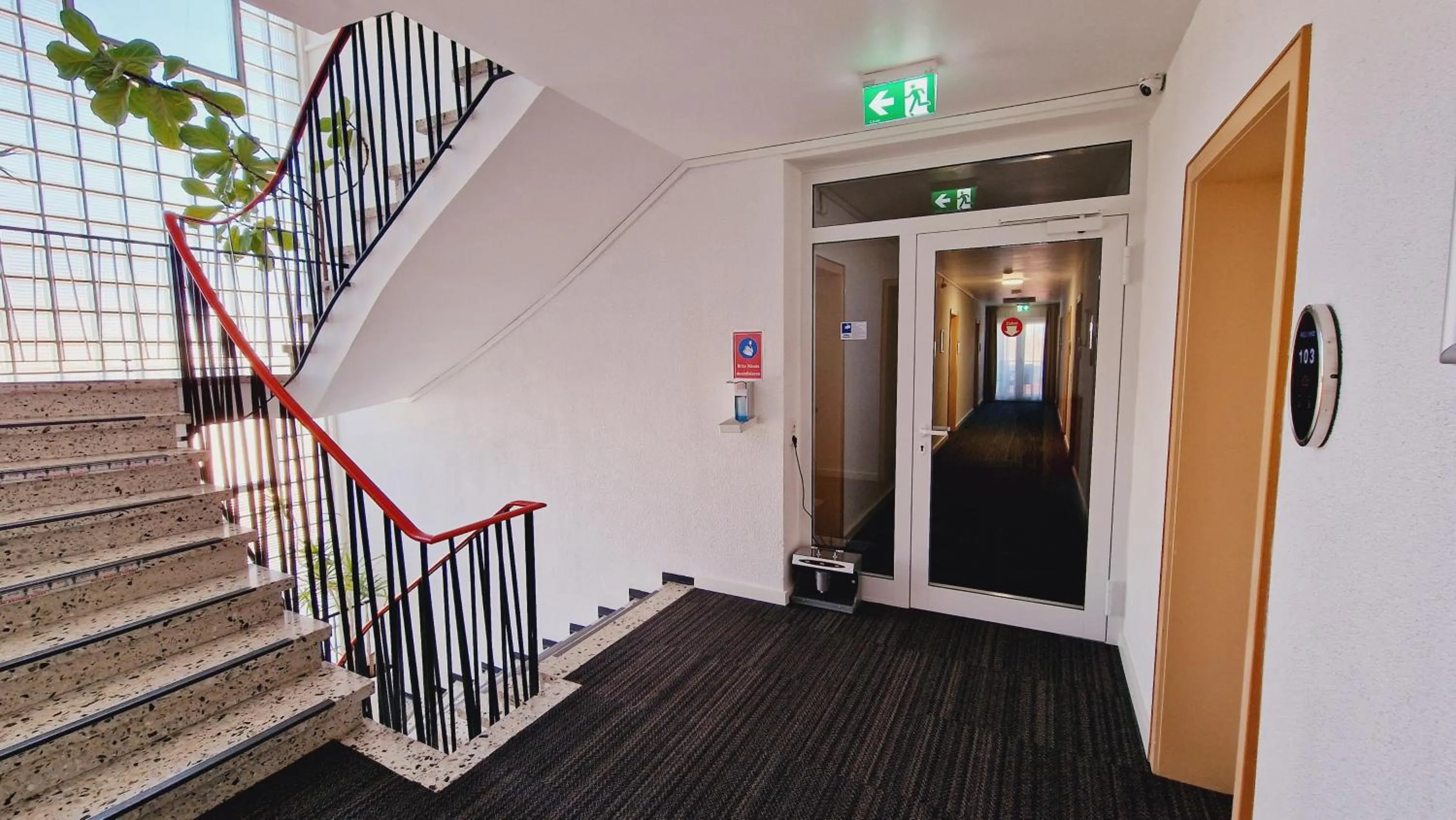 Inner courtyard view in Hotel Garni Superior