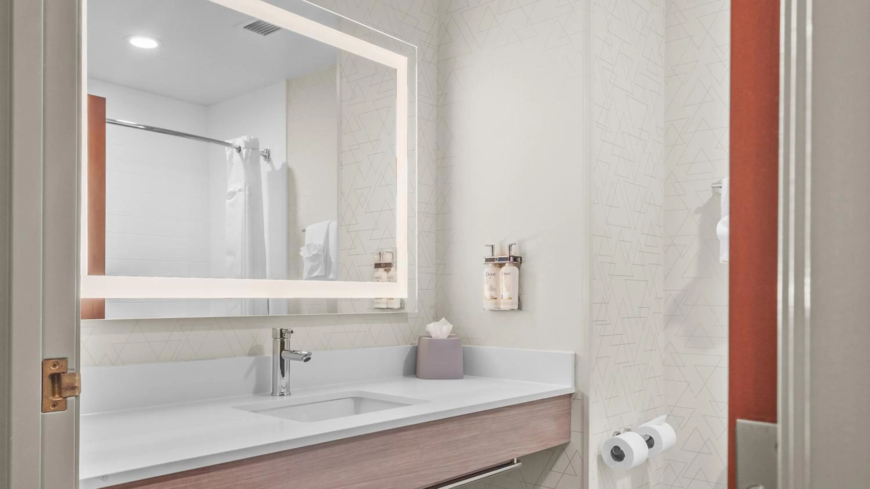 Bathroom in Holiday Inn Express Hotel & Suites Manchester - Airport by IHG