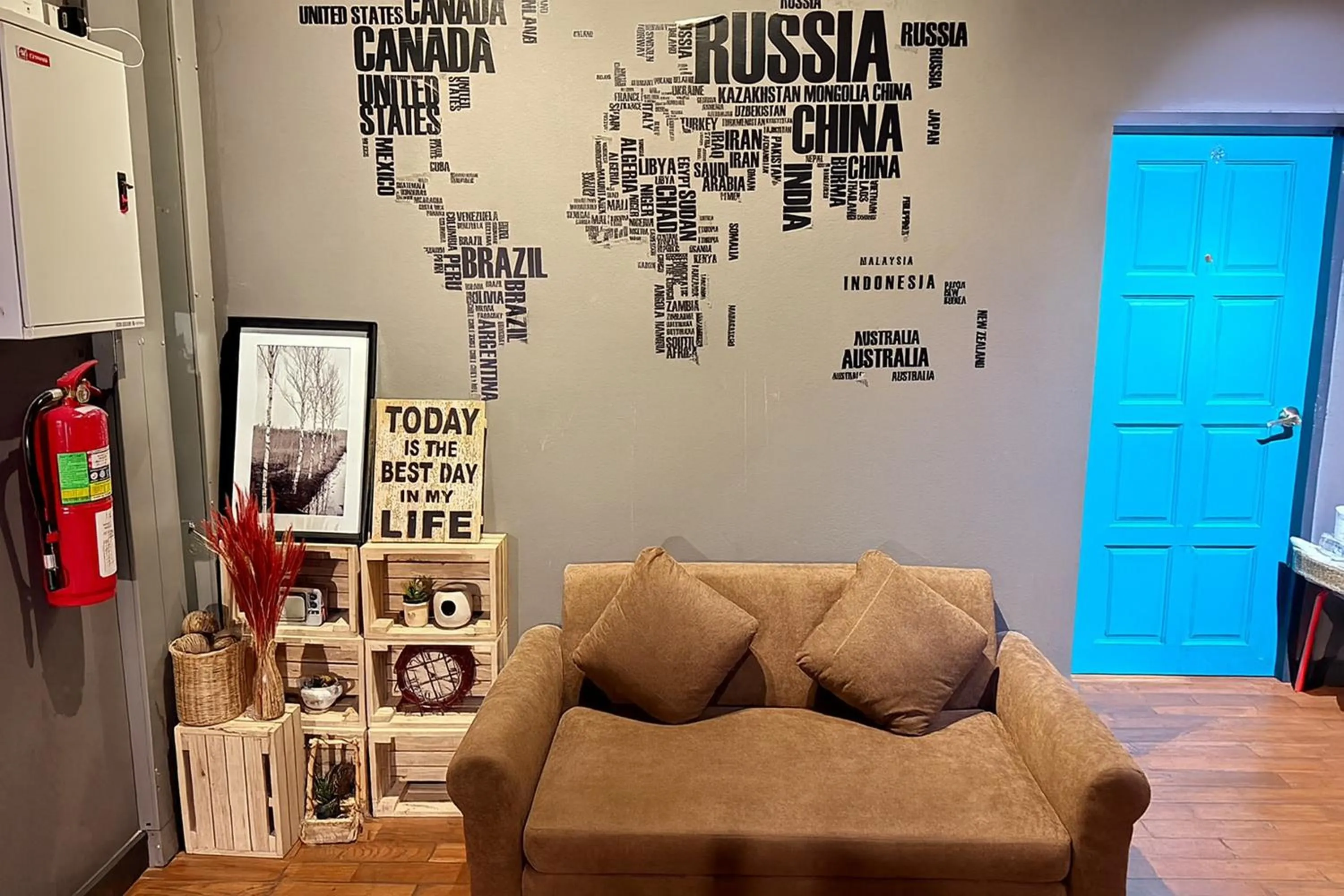 Seating area in The Loft Room Nimman