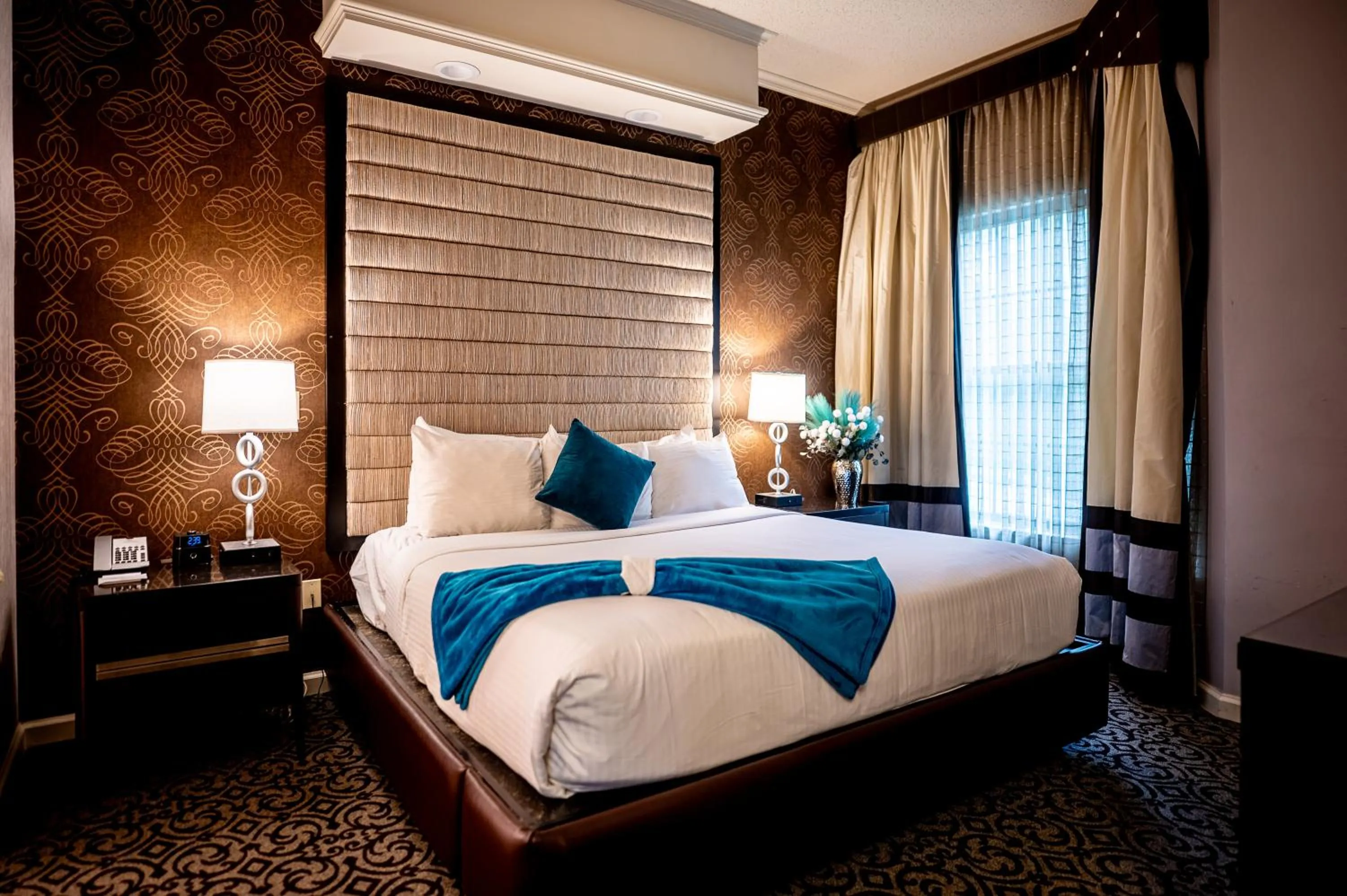 Bed in The Inn At Fox Hollow Hotel