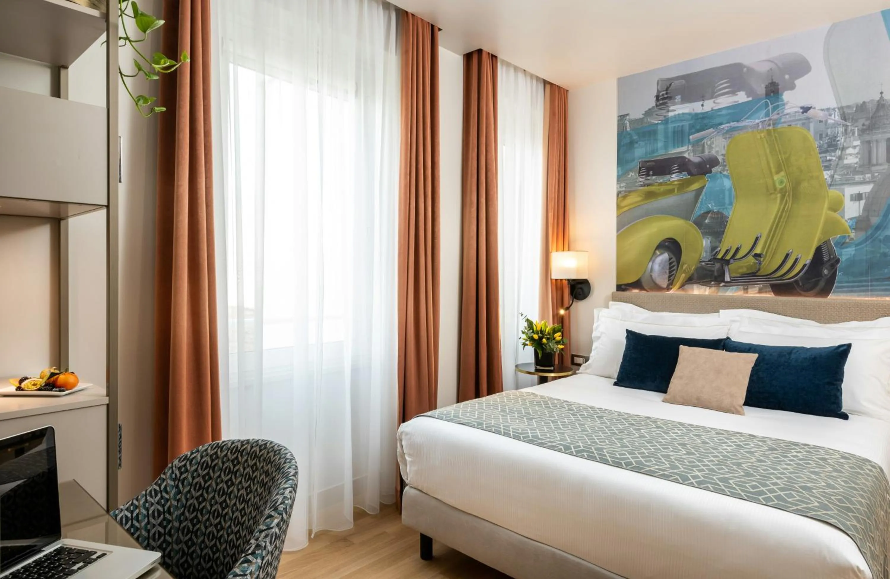 Photo of the whole room, Bed in Leonardo Boutique Hotel Rome Termini