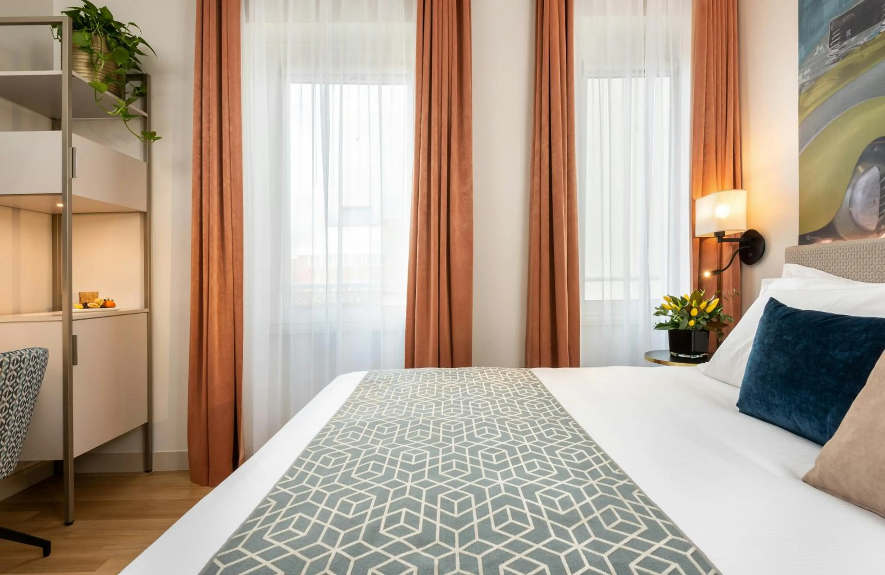 Photo of the whole room, Bed in Leonardo Boutique Hotel Rome Termini