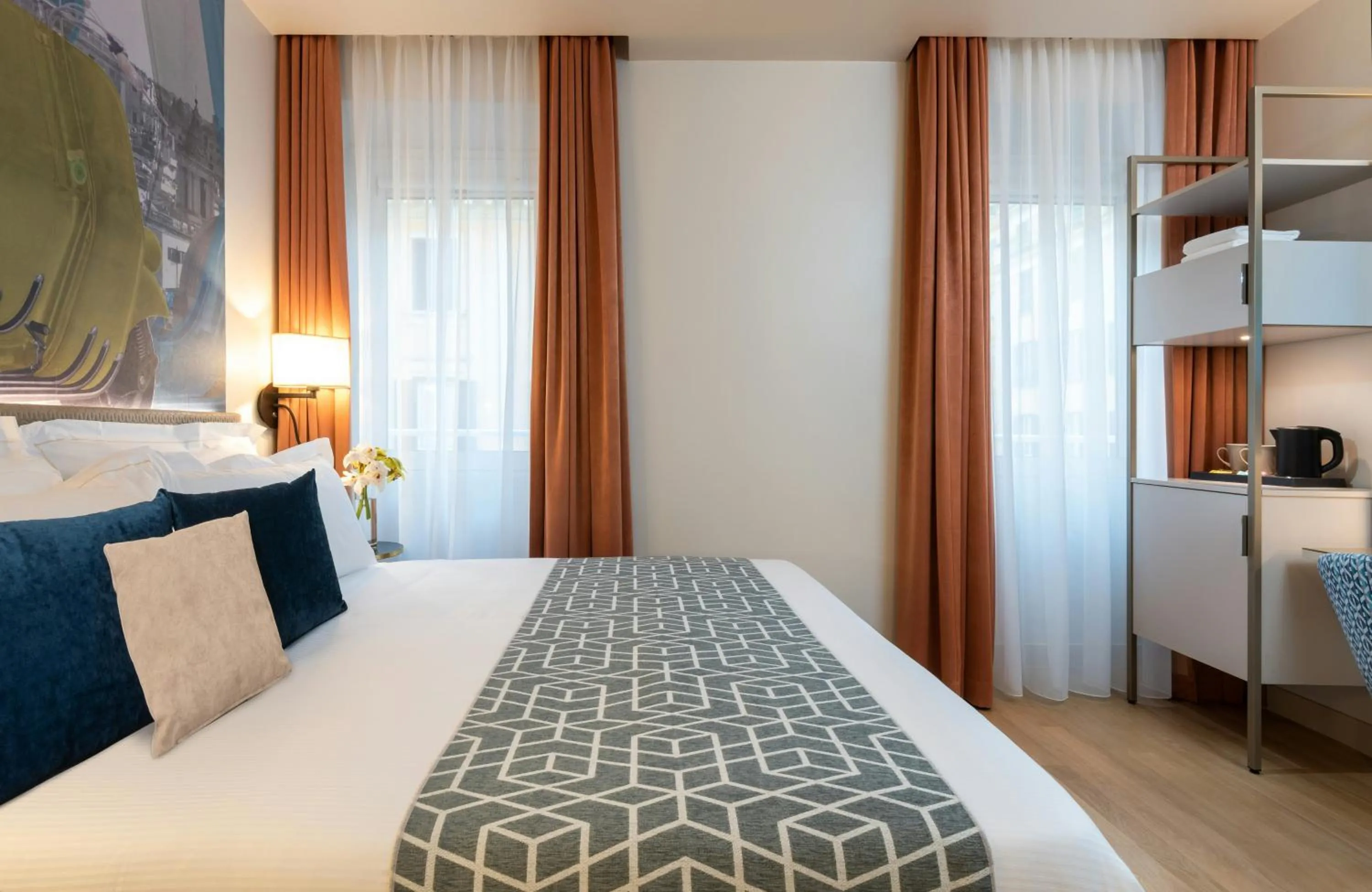 Photo of the whole room, Bed in Leonardo Boutique Hotel Rome Termini