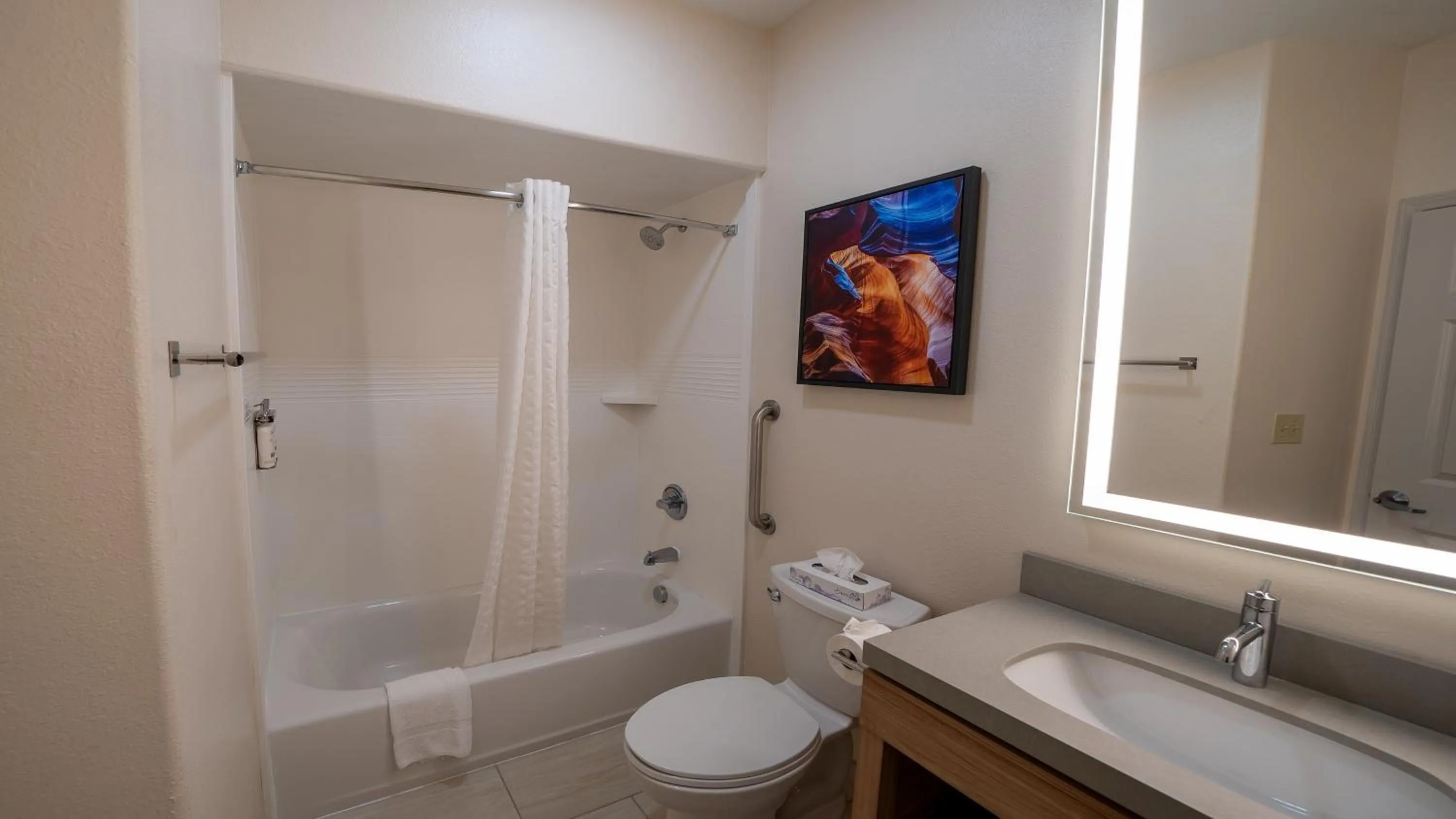 Bathroom in Candlewood Suites Baytown by IHG