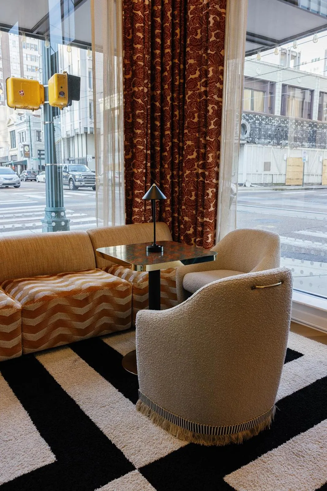 Seating area in voco Hotel Napoleon Memphis by IHG