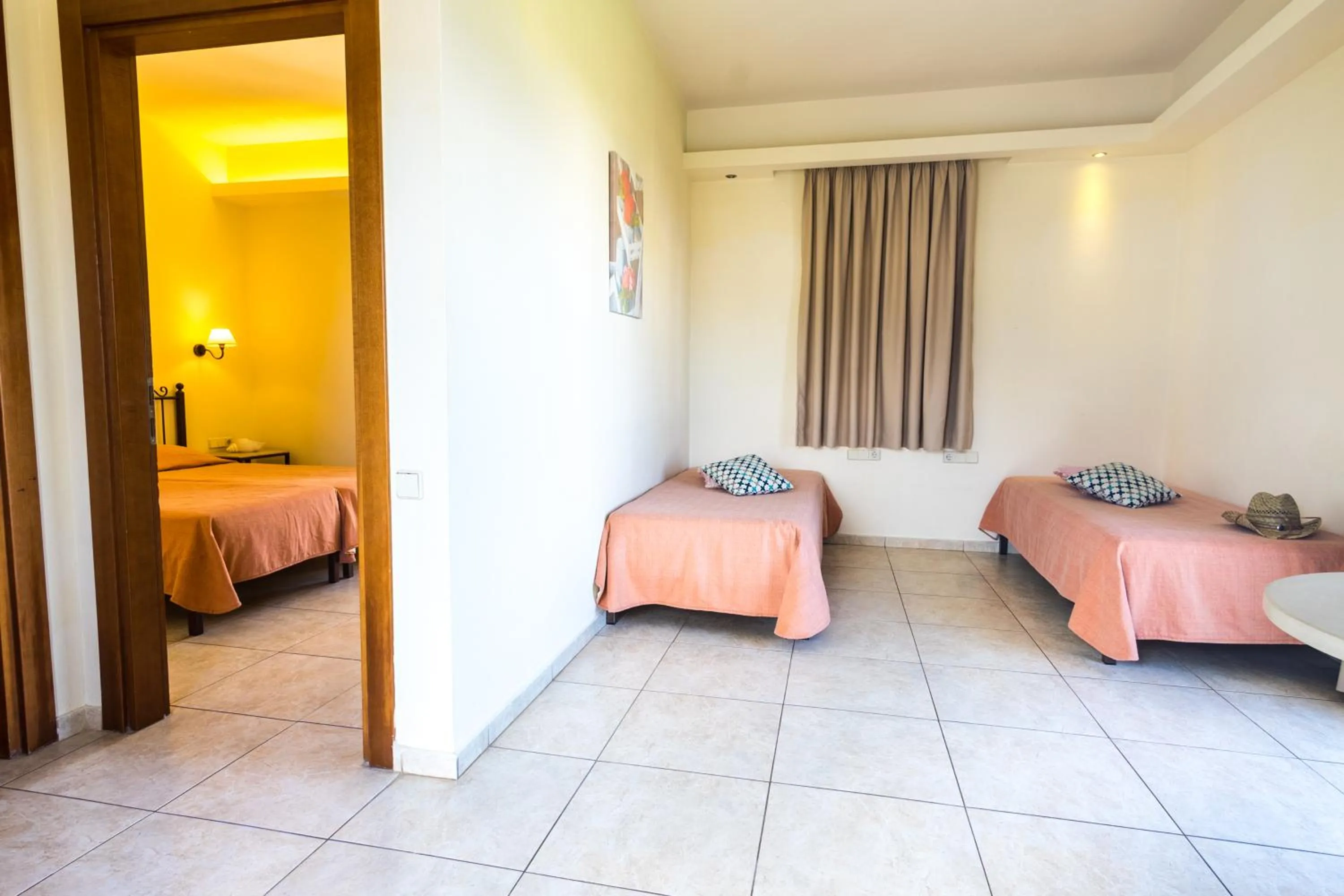 Living room, Bed in Pela Sofia