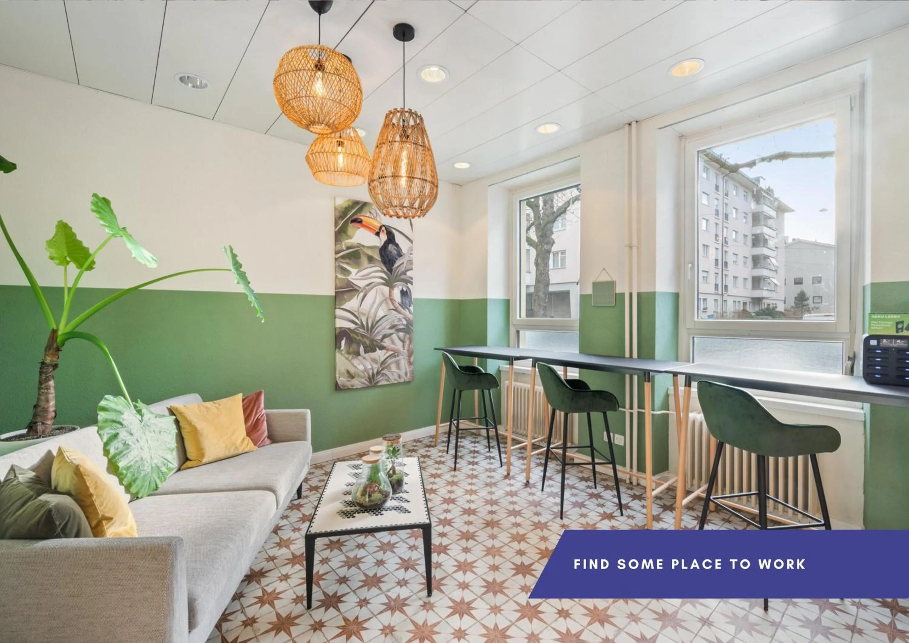 Living room in Becozy Self Check-in Pop-Up Hotel Basel