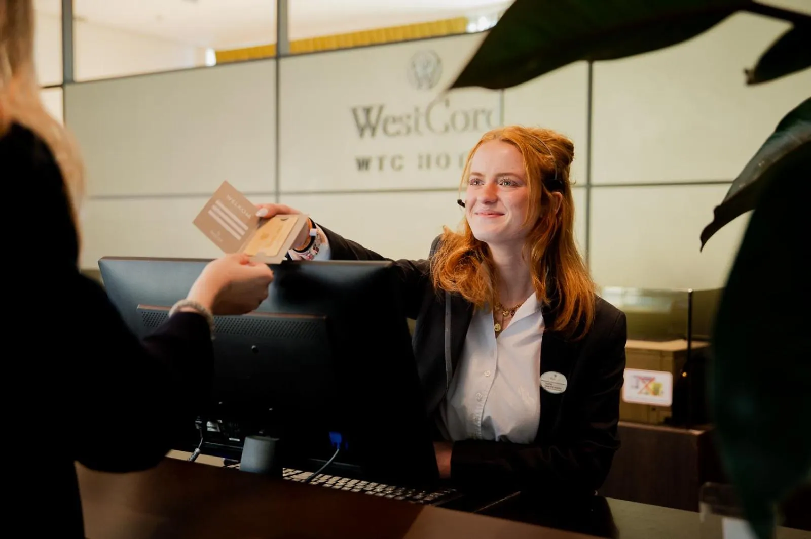 Lobby or reception in WestCord WTC Hotel Leeuwarden
