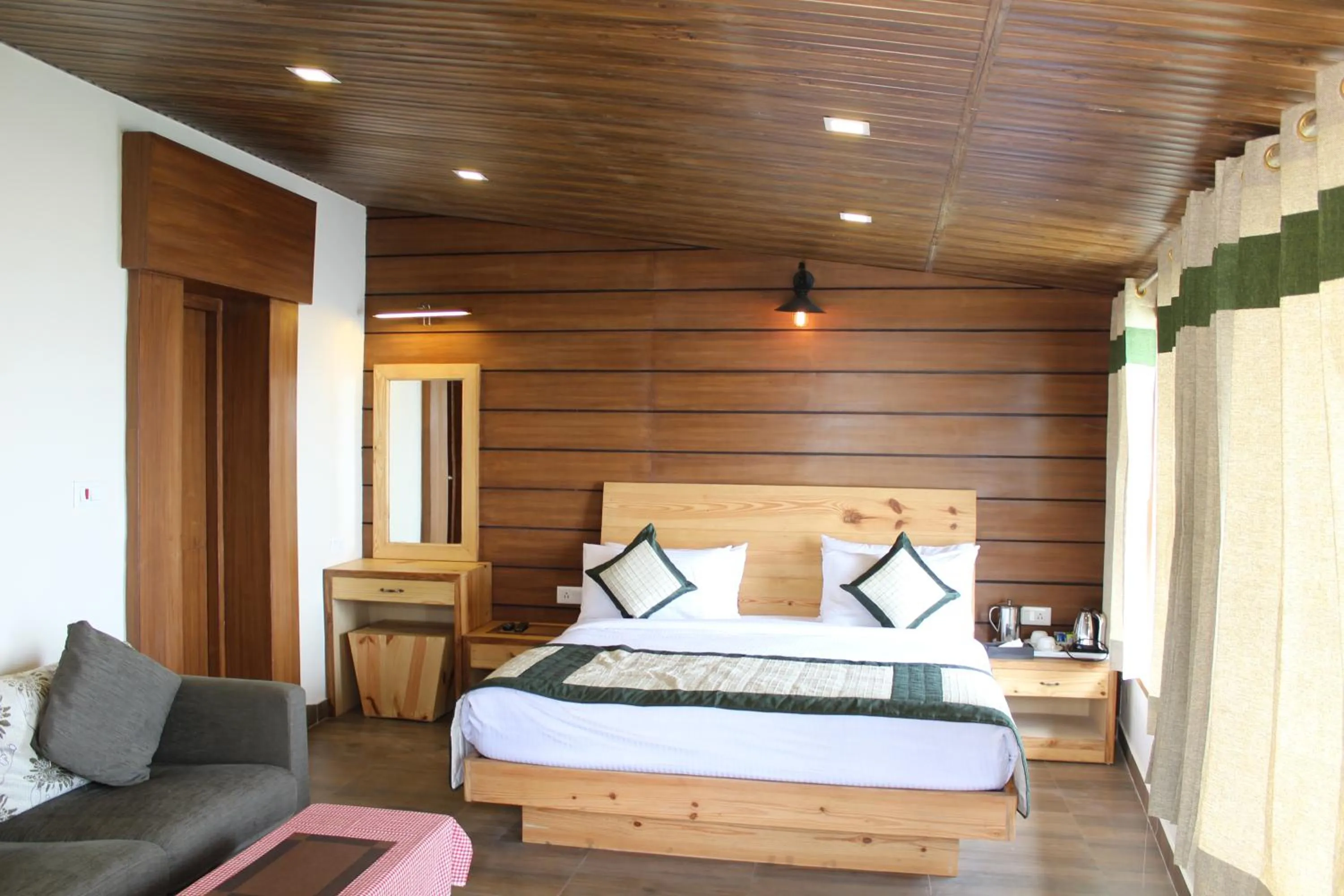 Photo of the whole room, Bed in Jharipani Castle