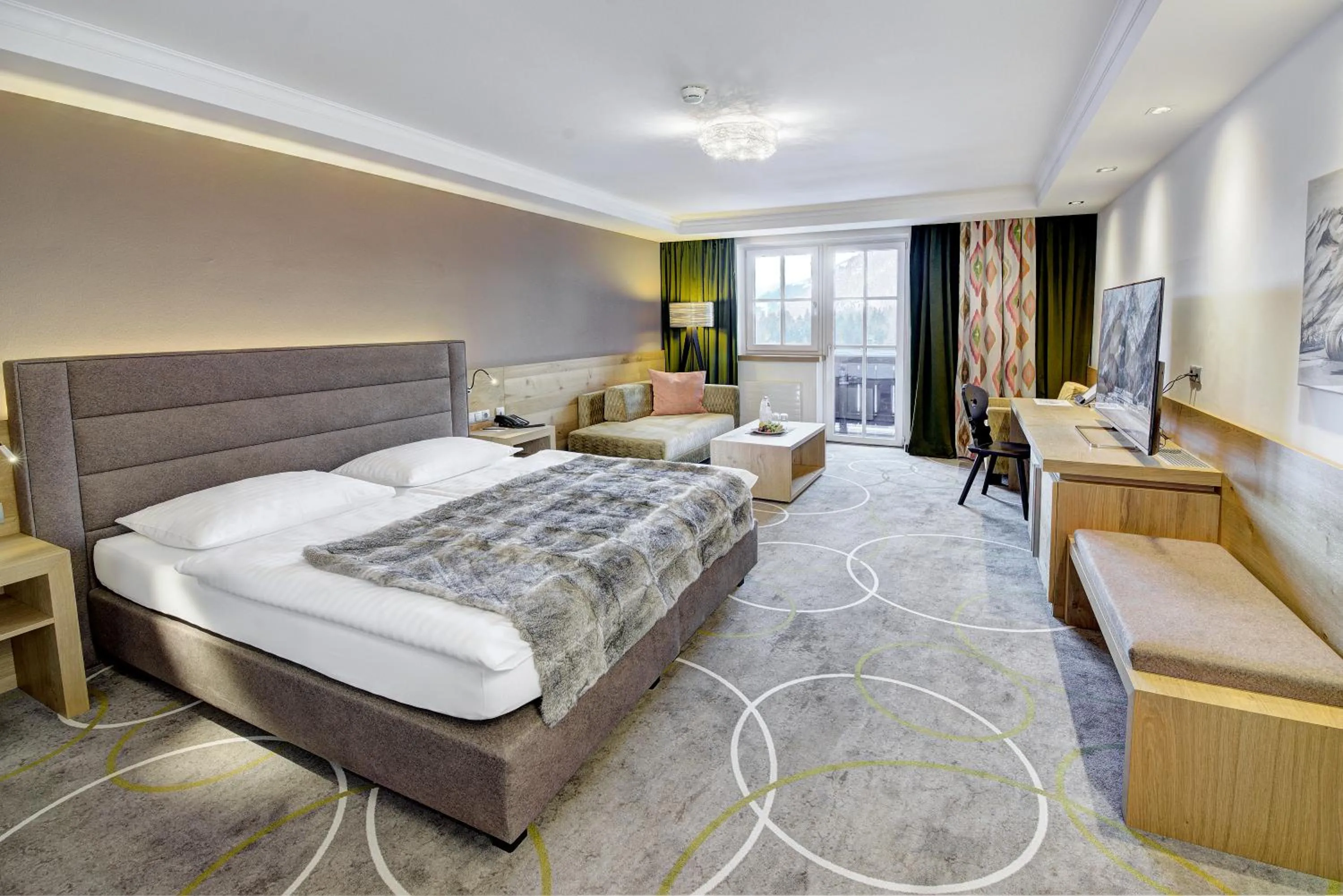 Bed in Hotel Gut Brandlhof