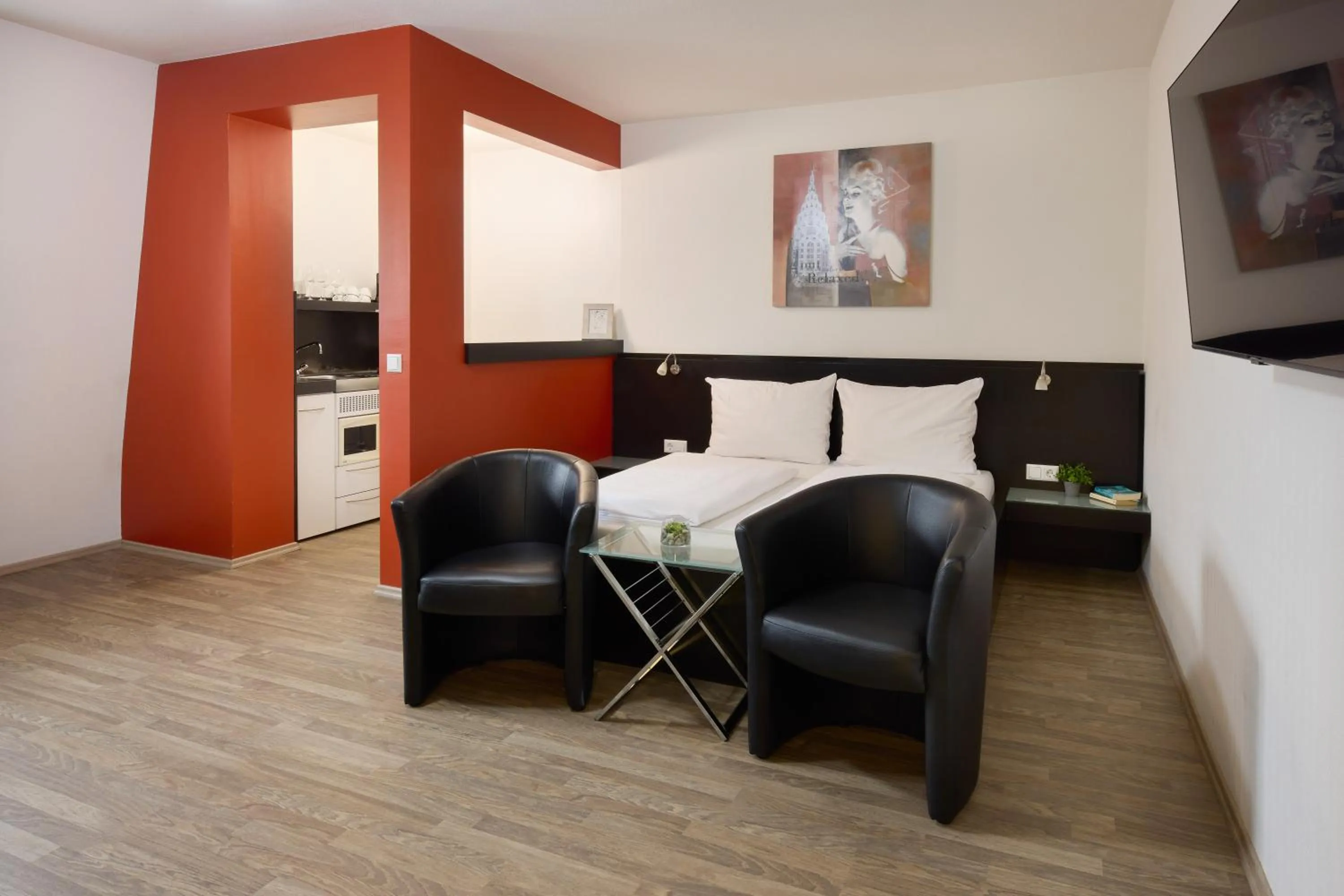 Living room in Hotel Villa-Bassermann, stilvoll, 2 Min zum Schloss, schnelles WLAN & Parkplatz