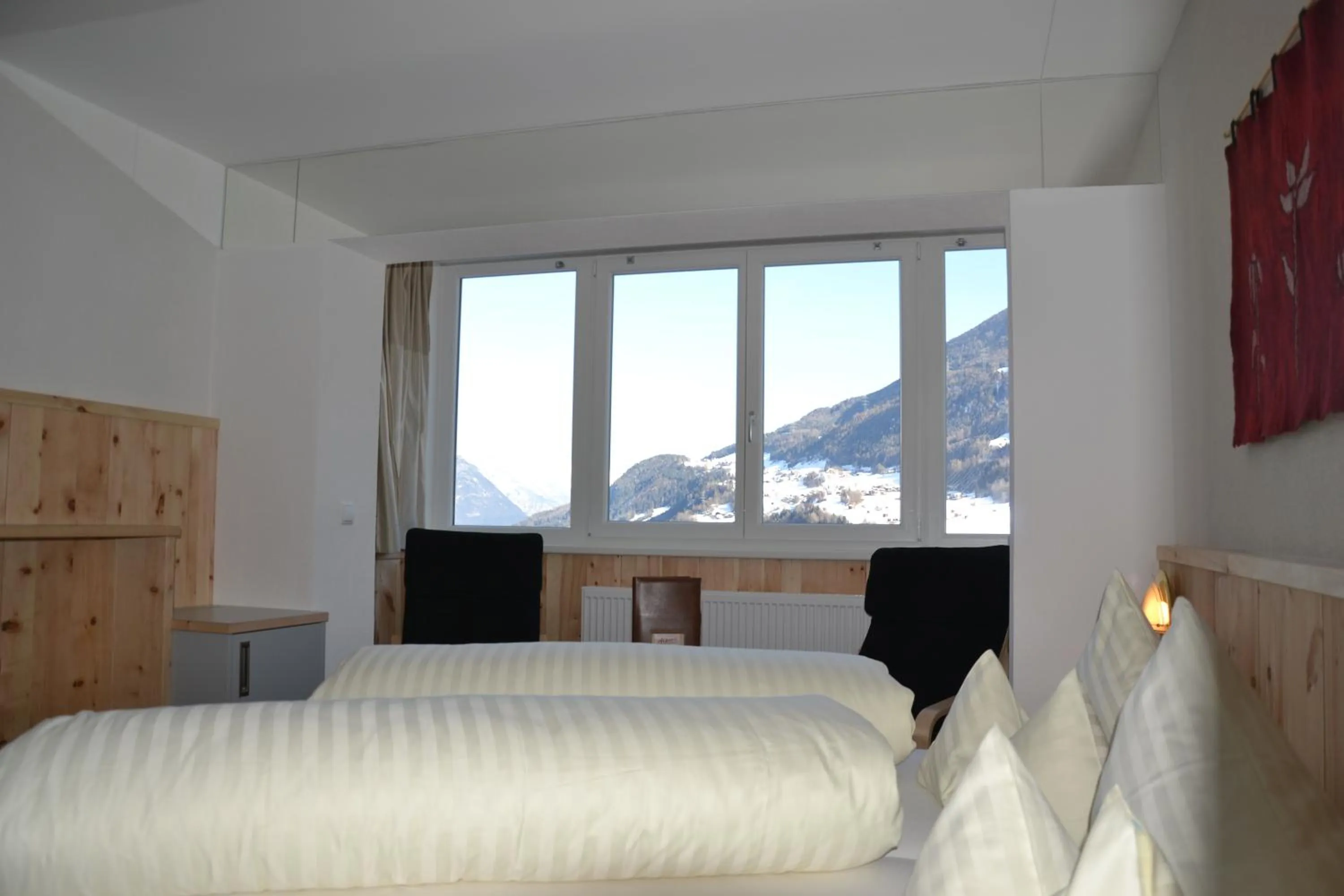View (from property/room), Bed in Hotel Alpina nature-wellness