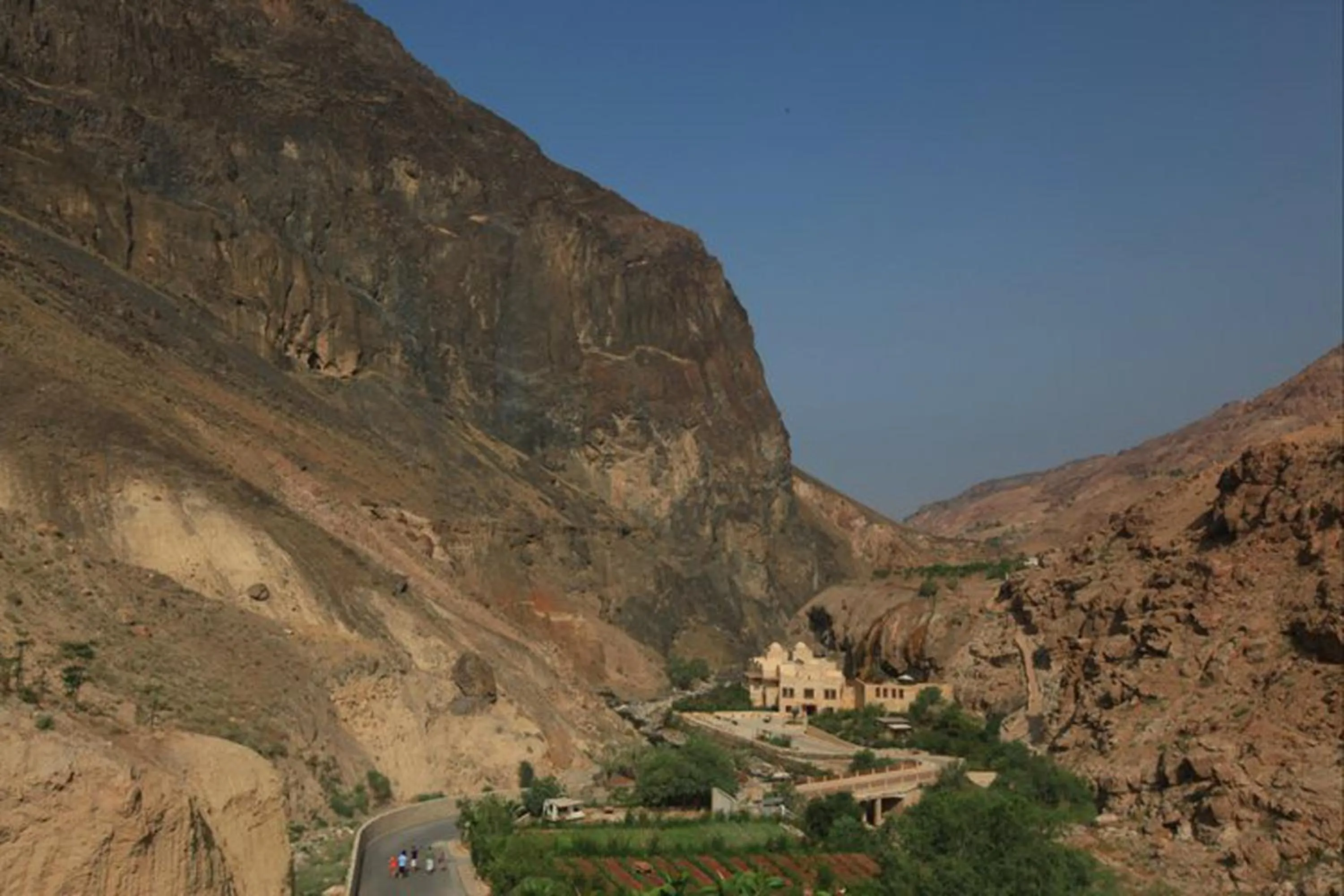 Natural landscape in Ma'in Hot Springs