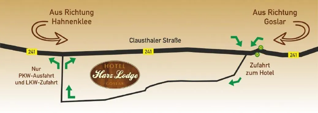 Location in Hotel Harzlodge