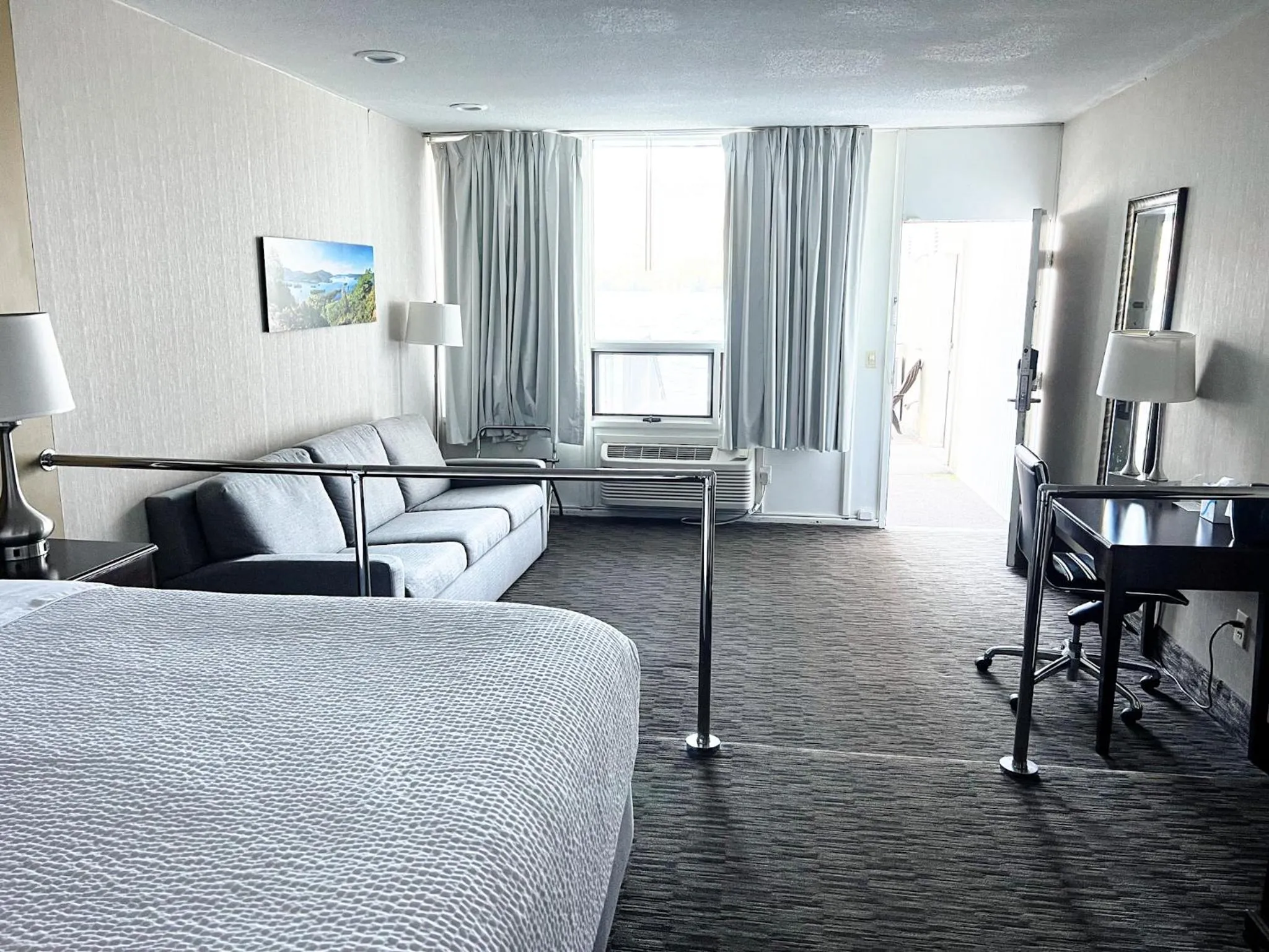 Bed in Georgian Lakeside Resort