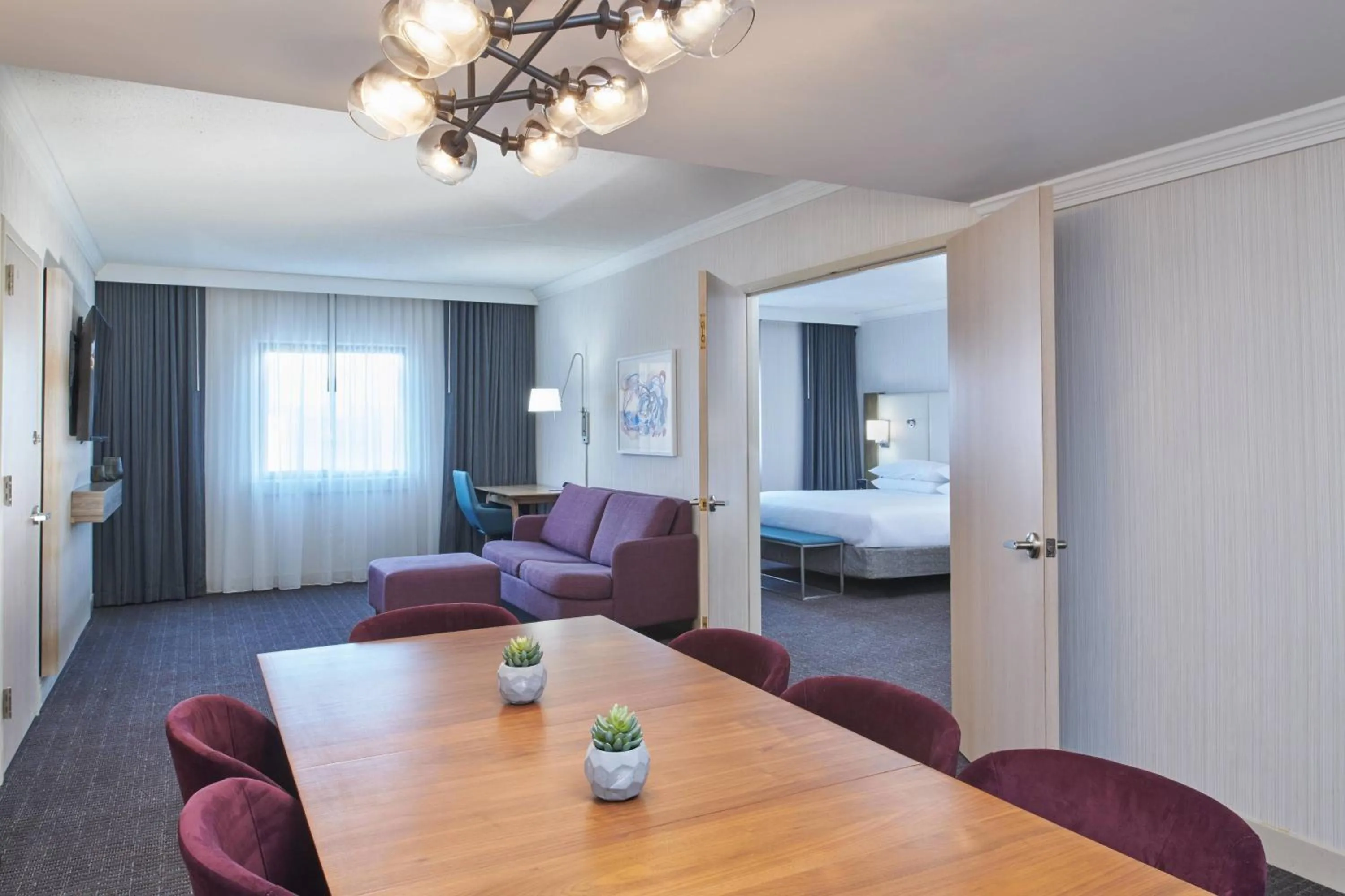 Bedroom, Bed in Delta Hotels by Marriott Detroit Novi