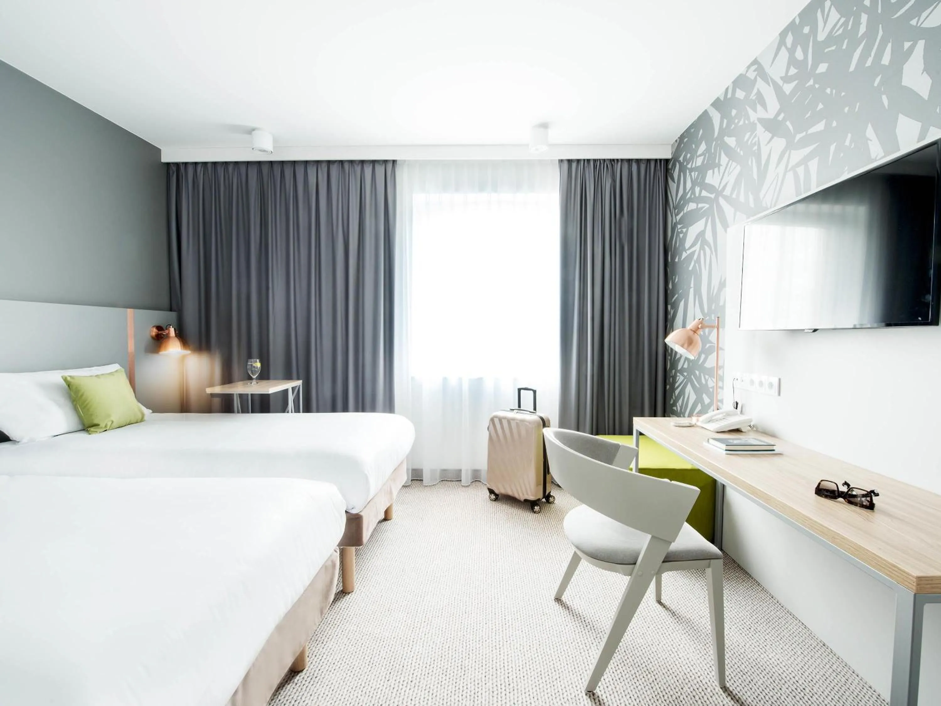 Bedroom, Bed in ibis Styles Siedlce