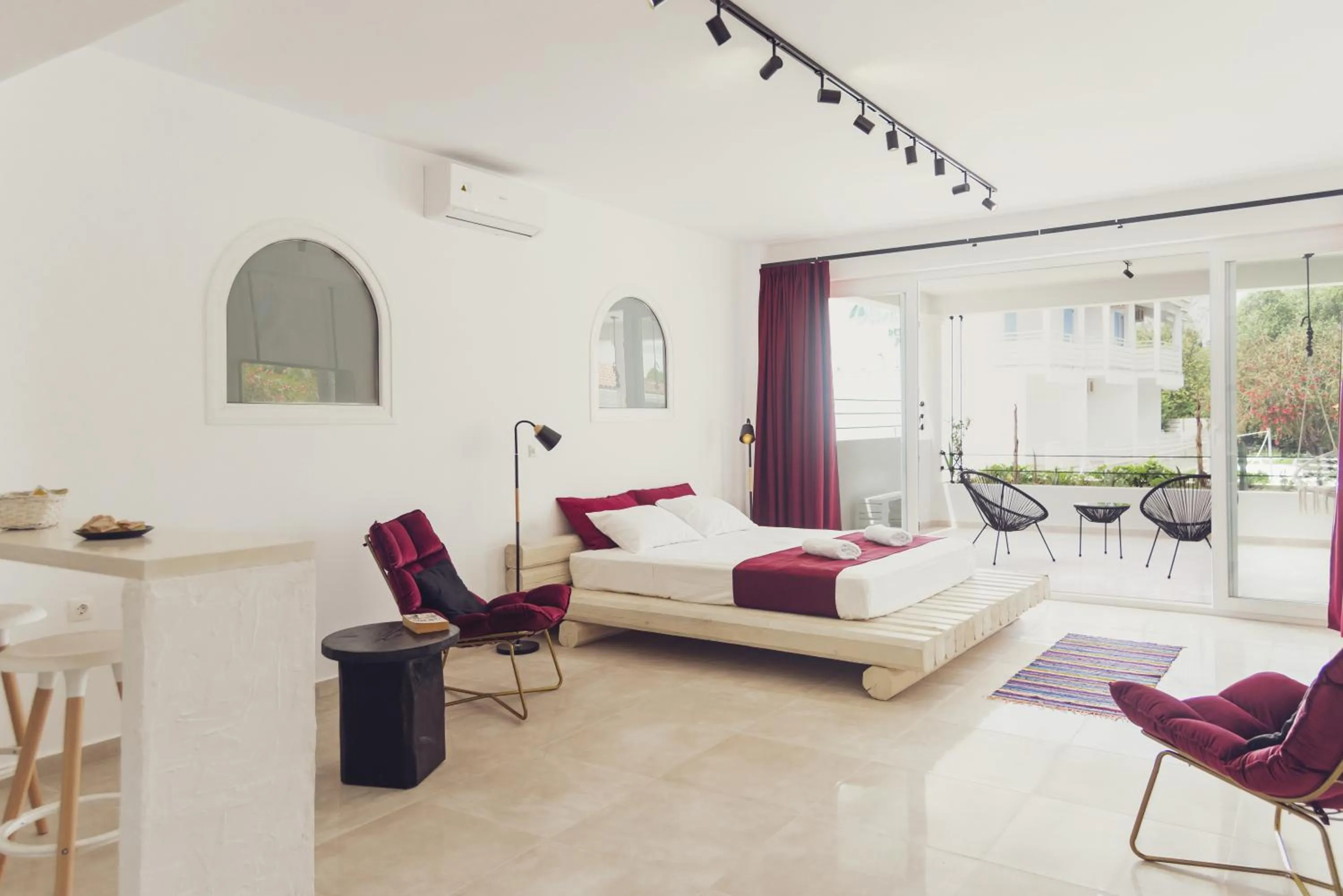 Bedroom, Bed in Three Seasons