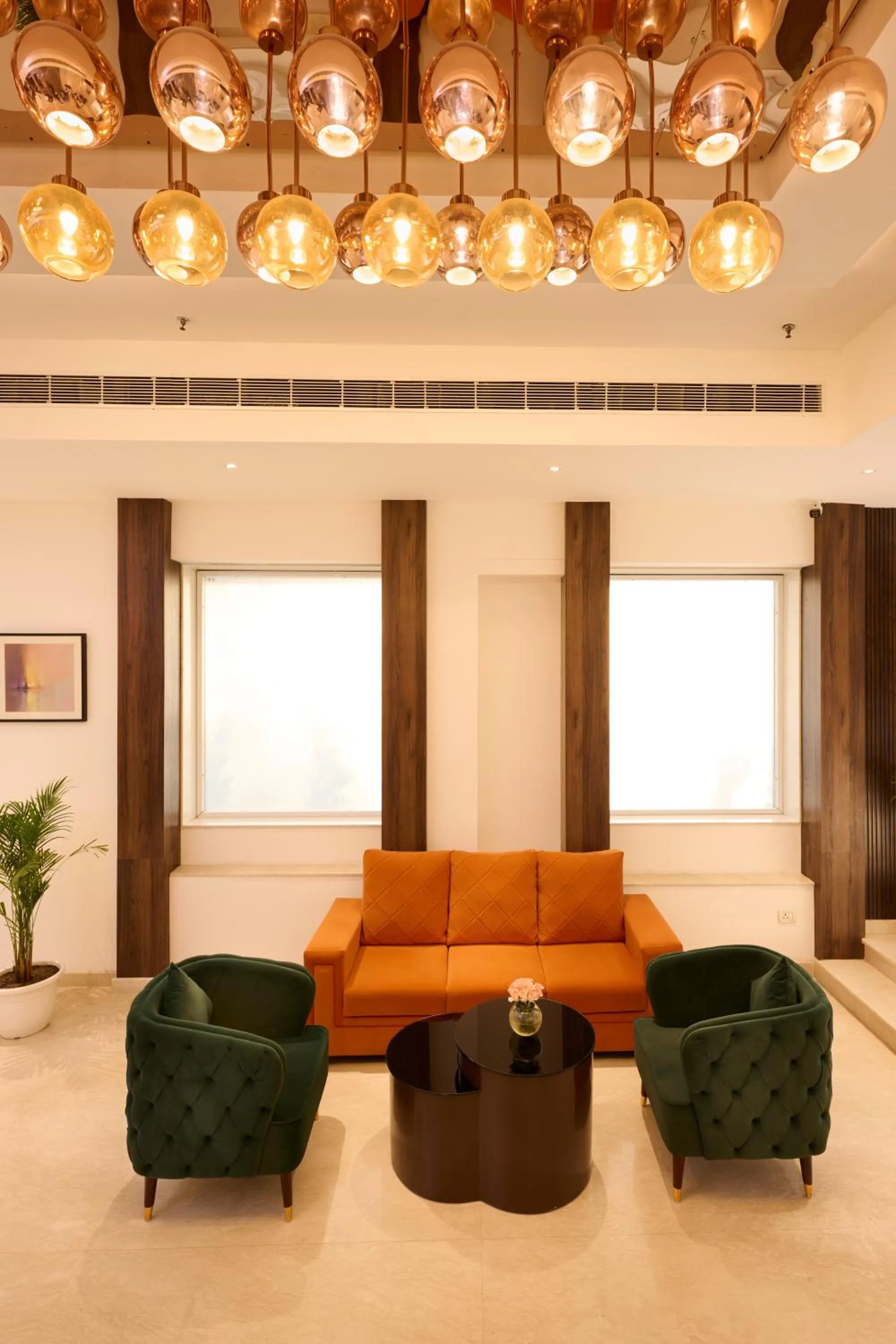 Lobby or reception in Delite Sarovar Portico Faridabad