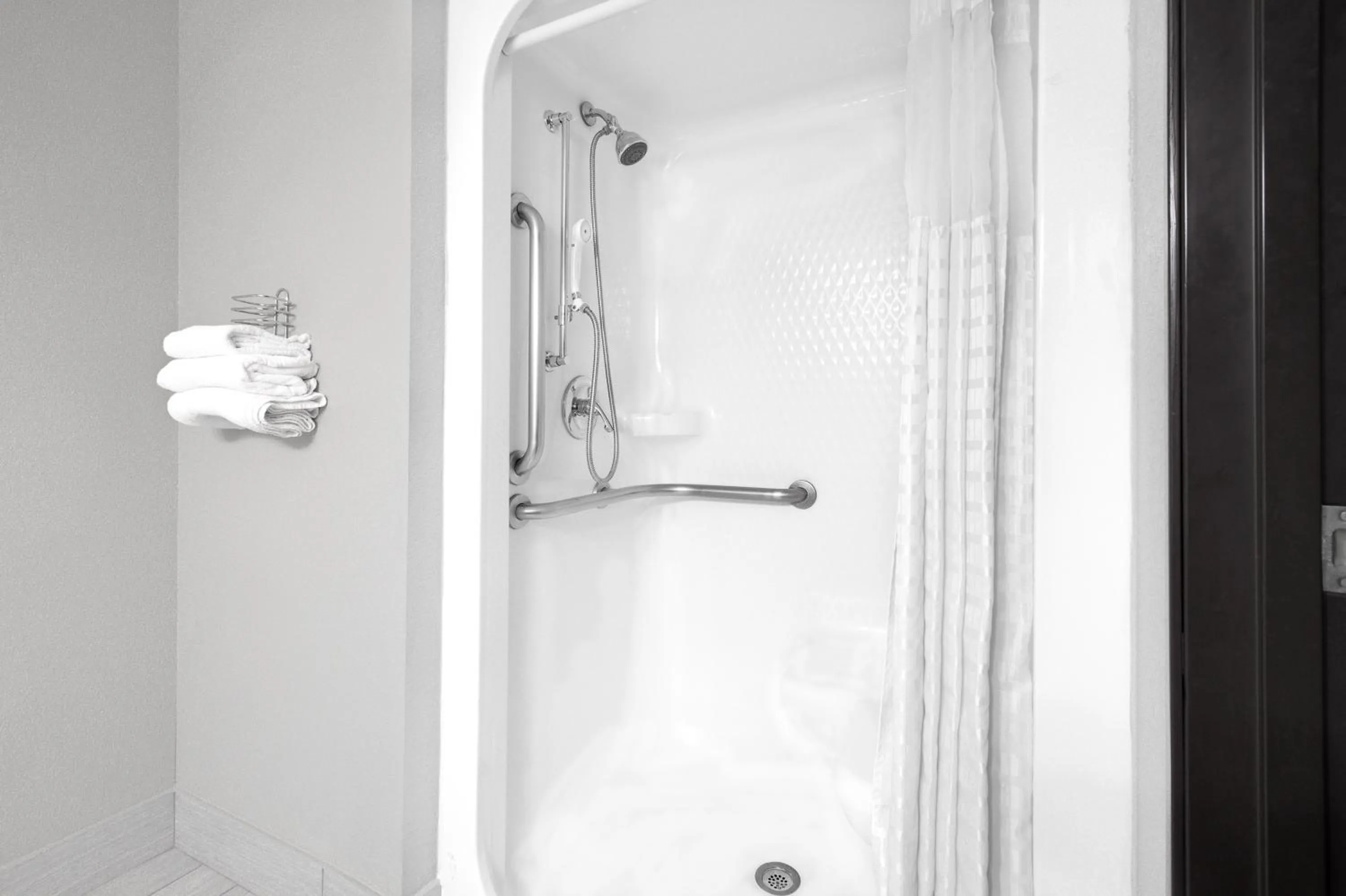 Shower in Super 8 by Wyndham Bedford DFW Airport West