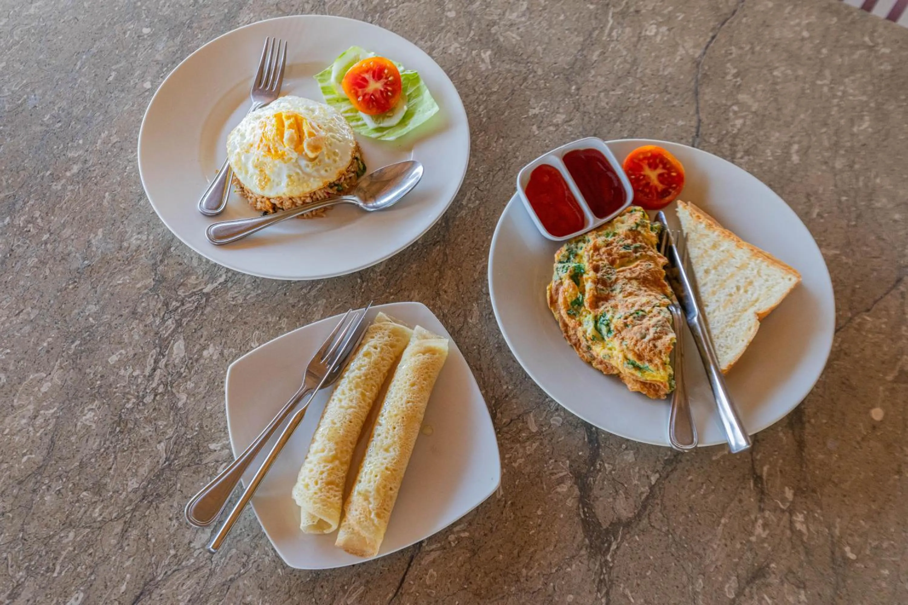 Breakfast in Manta Cottages with Sea View