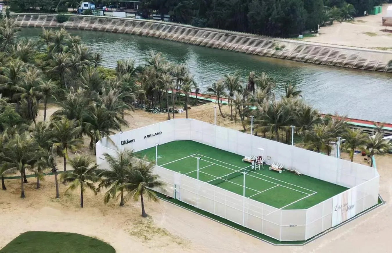 Tennis court in Marriott Resort Xiangshui Bay