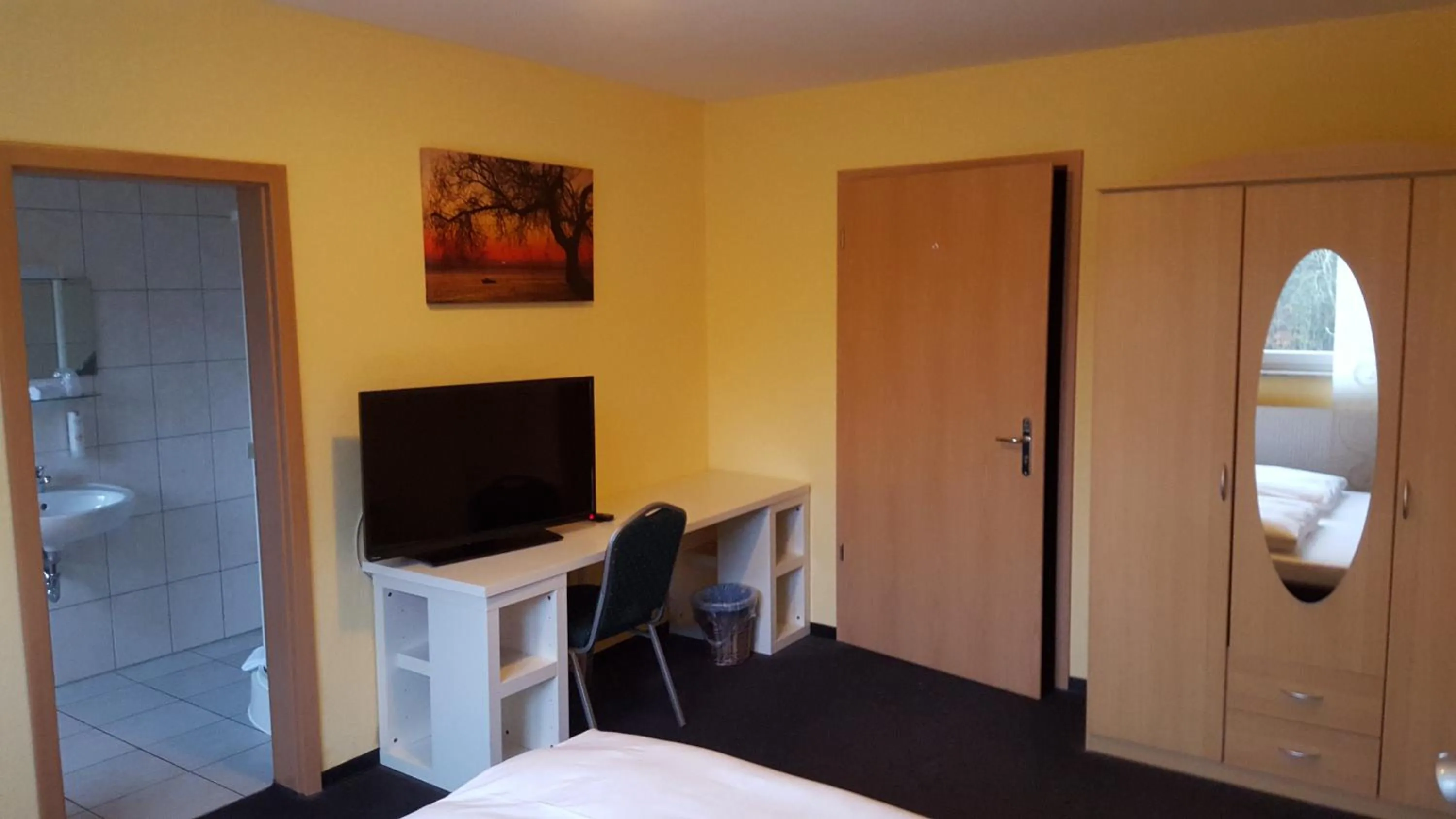 Bed in Hotel Rosenhof