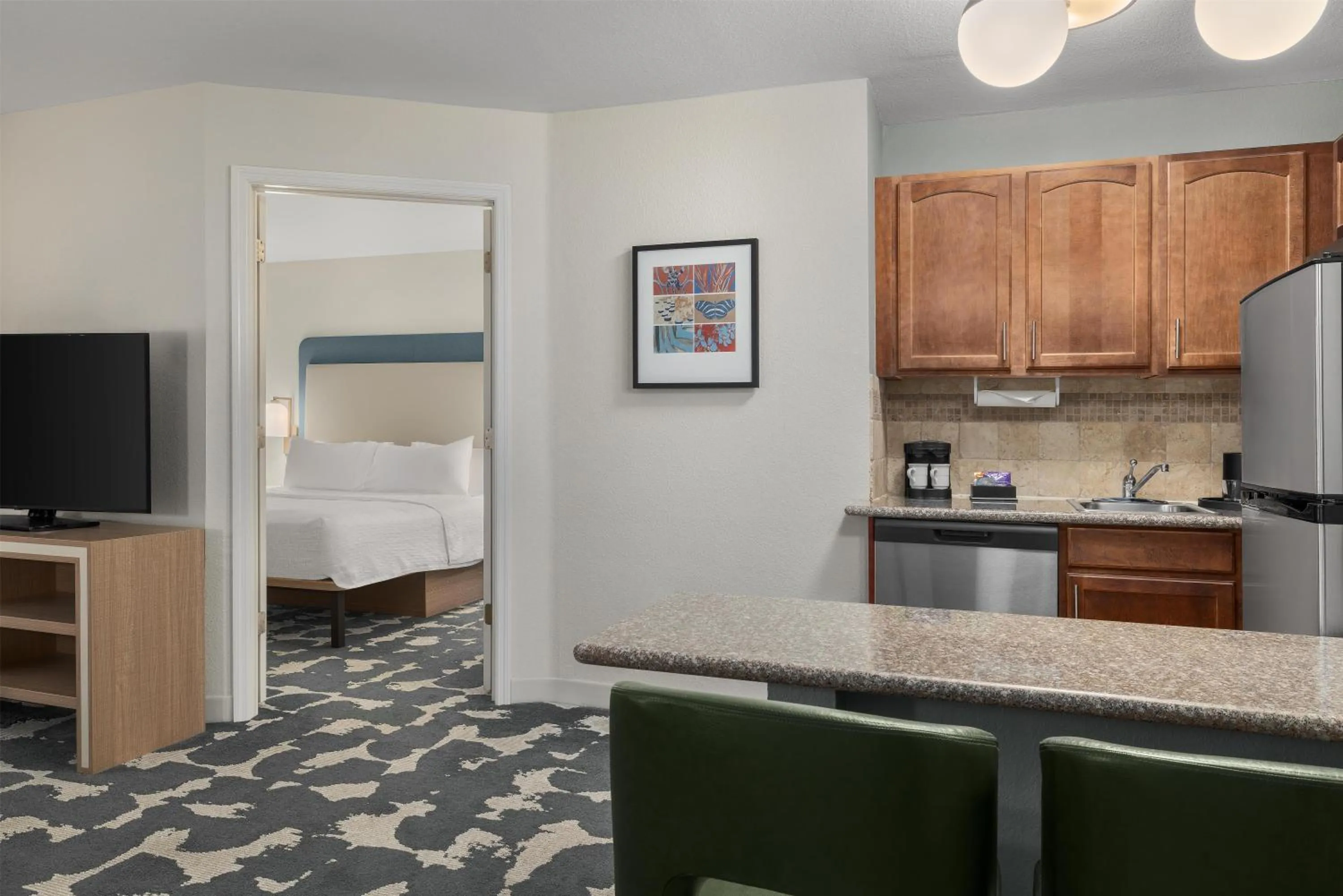 Kitchen or kitchenette in Homewood Suites Jacksonville Deerwood Park