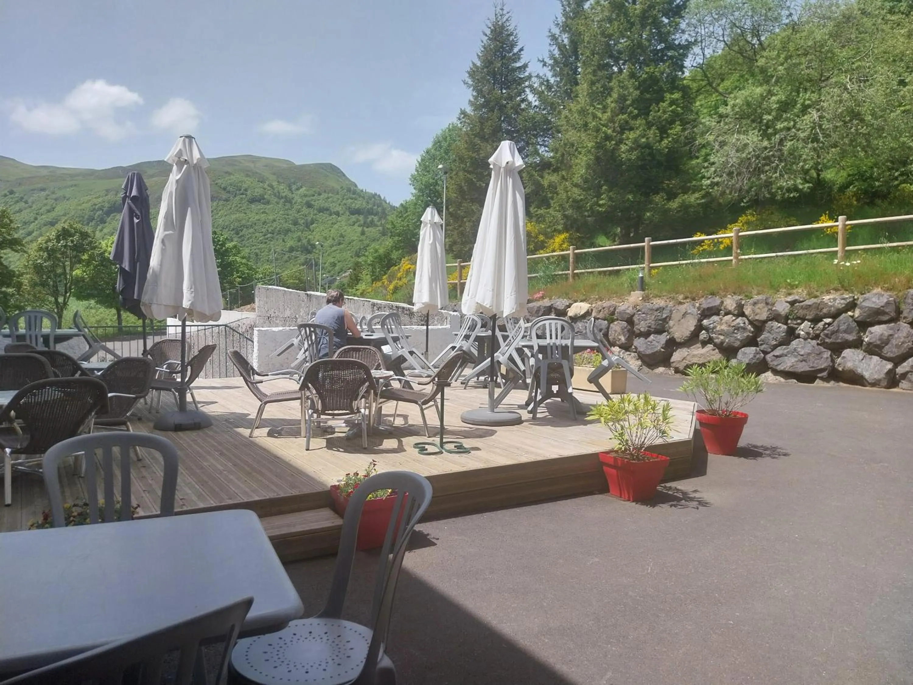 Patio in VVF Le Lioran Les Monts du Cantal
