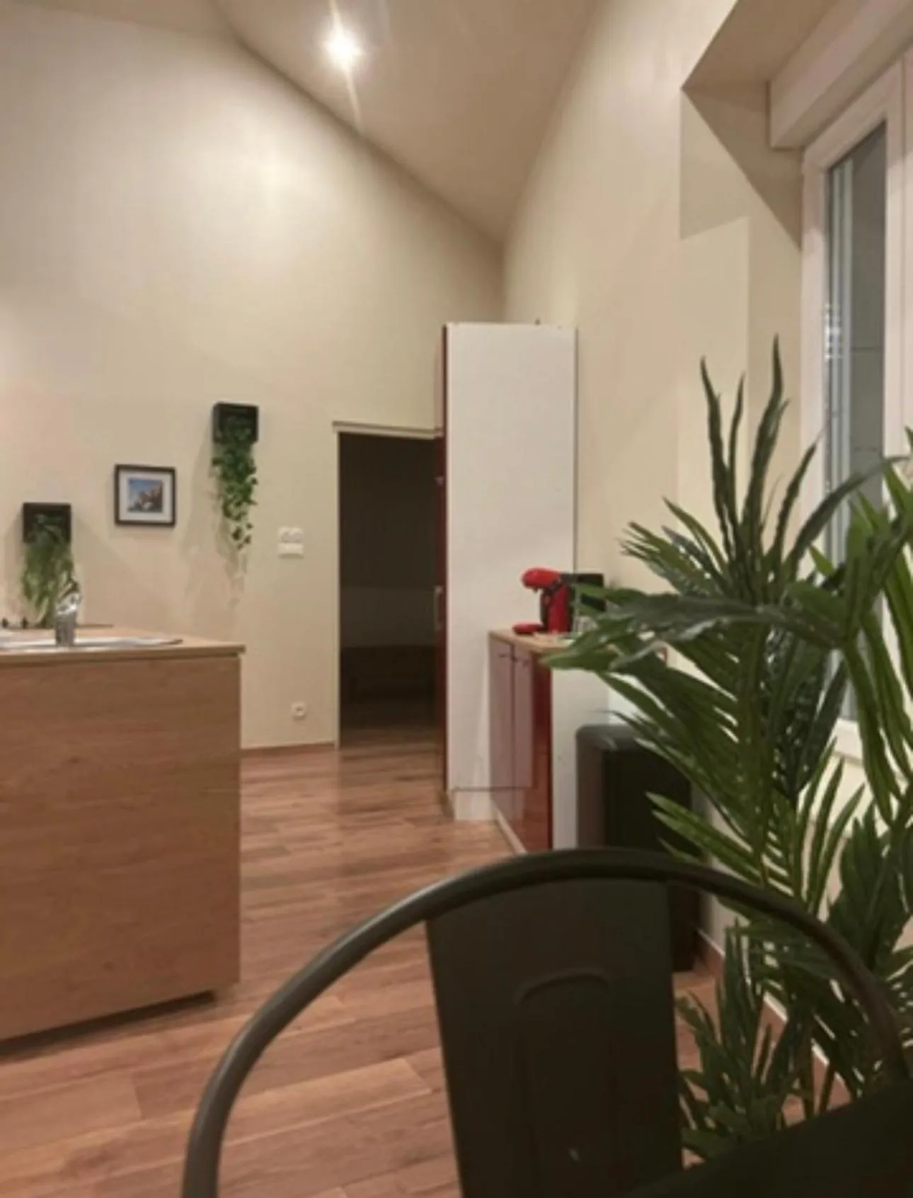 Kitchen or kitchenette in Hôtel Le Dormeur du Val