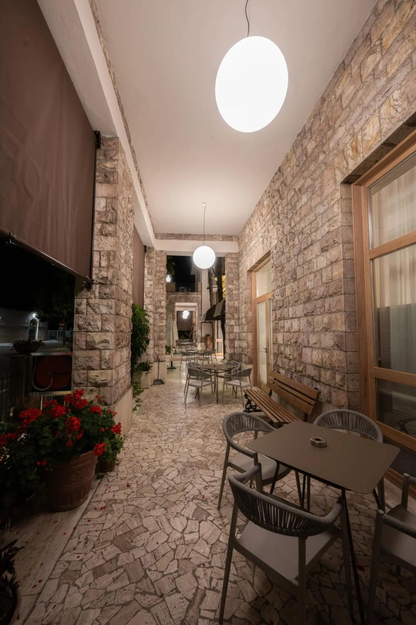 Patio in Hotel Moderno