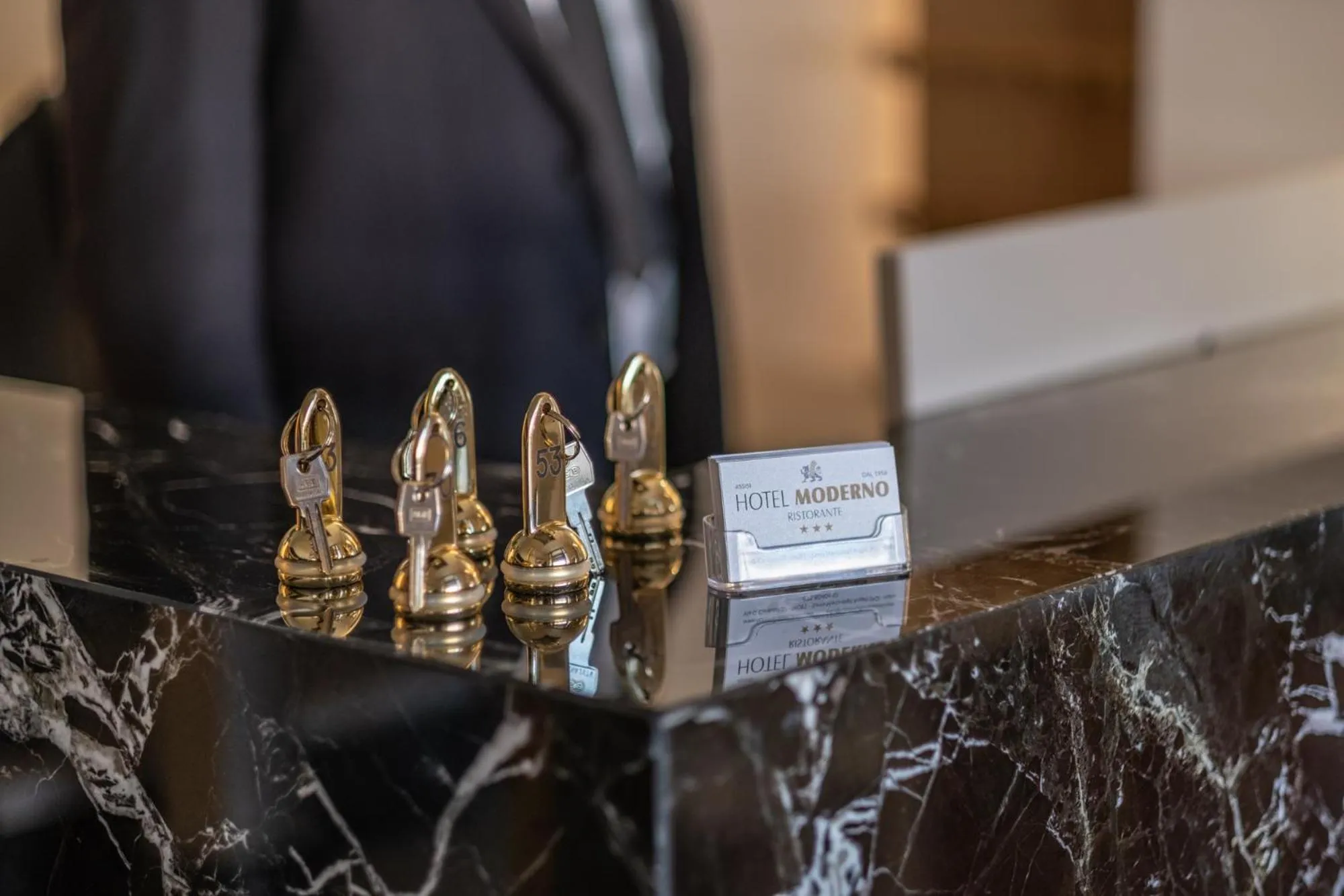 Decorative detail in Hotel Moderno