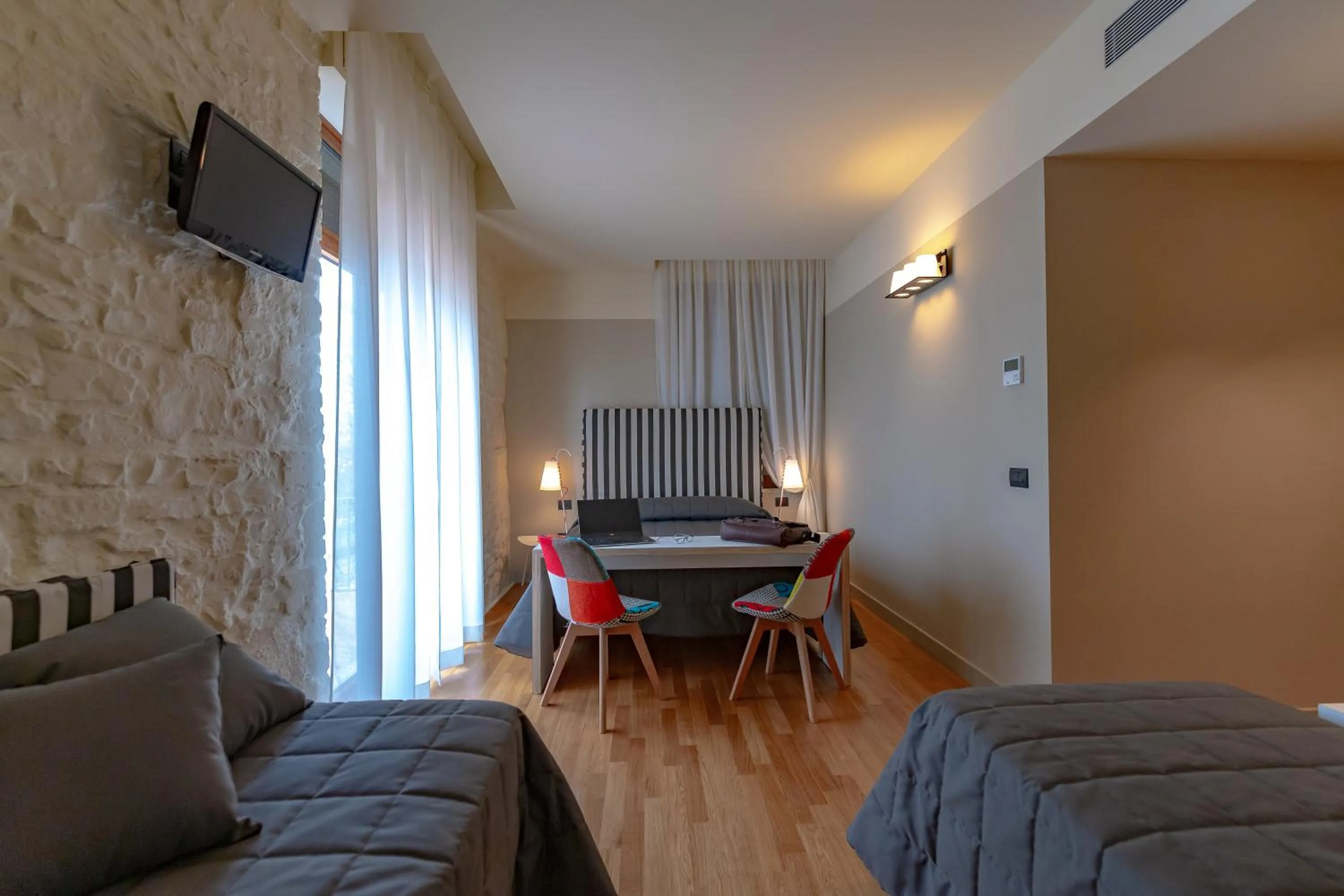 Bed in Hotel Moderno