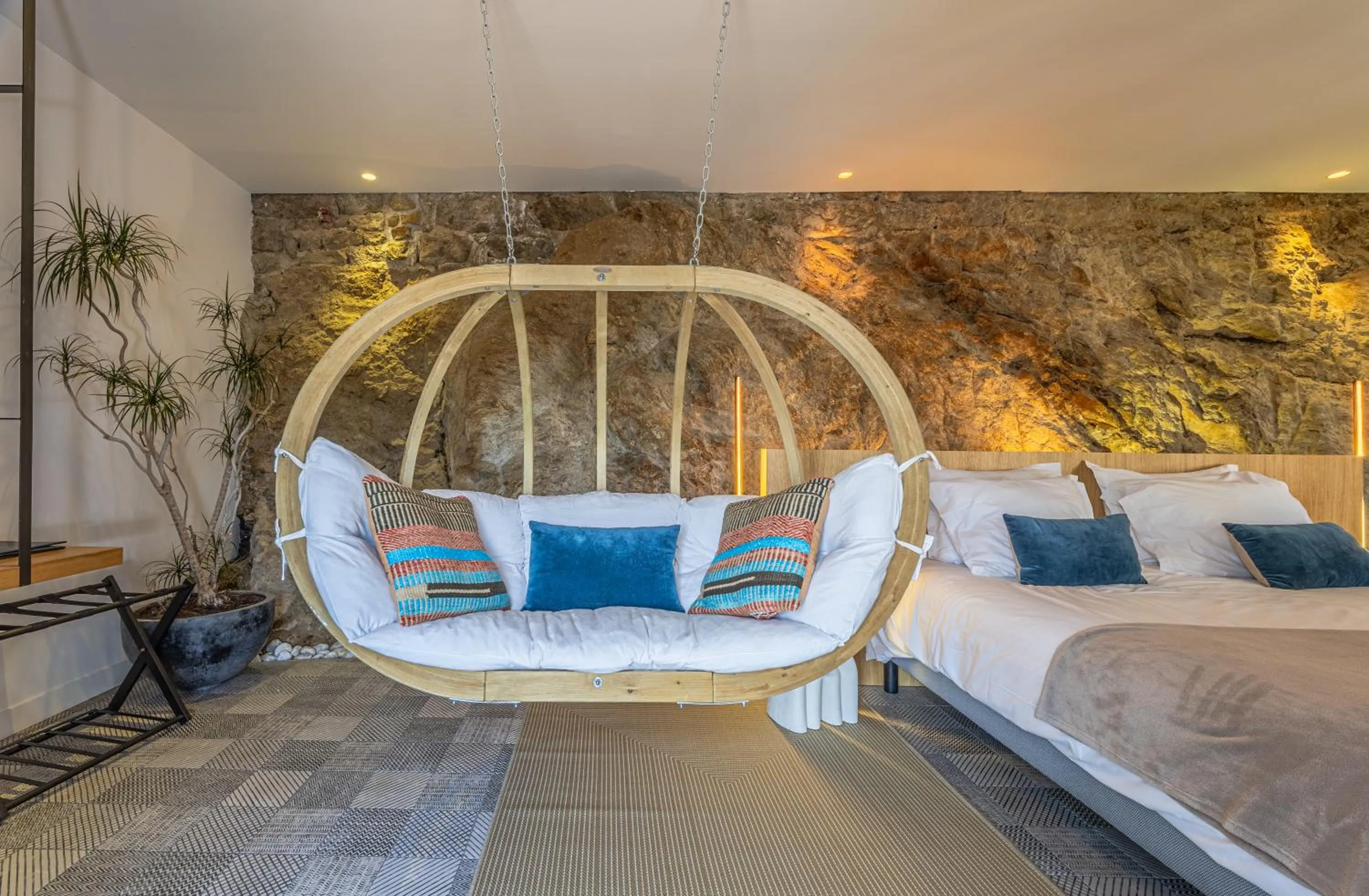 Bed in Restaurant Hotel Didier Méril