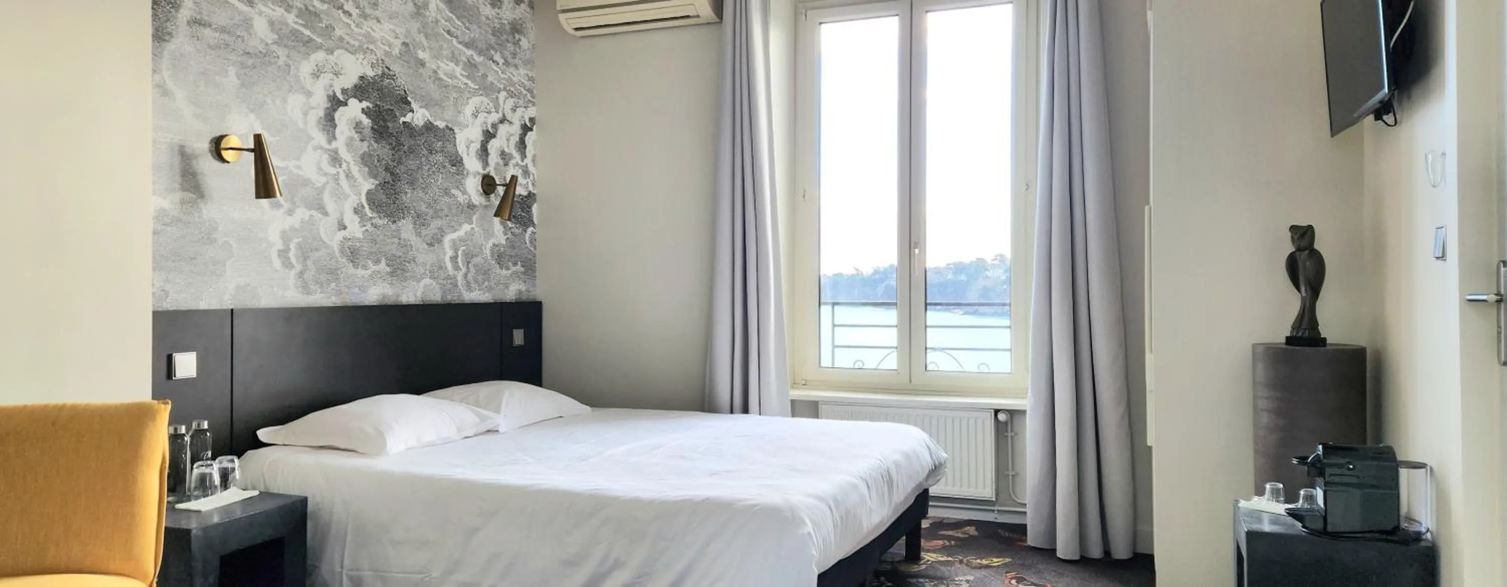 Superior Double Room with Sea View in Restaurant Hotel Didier Méril