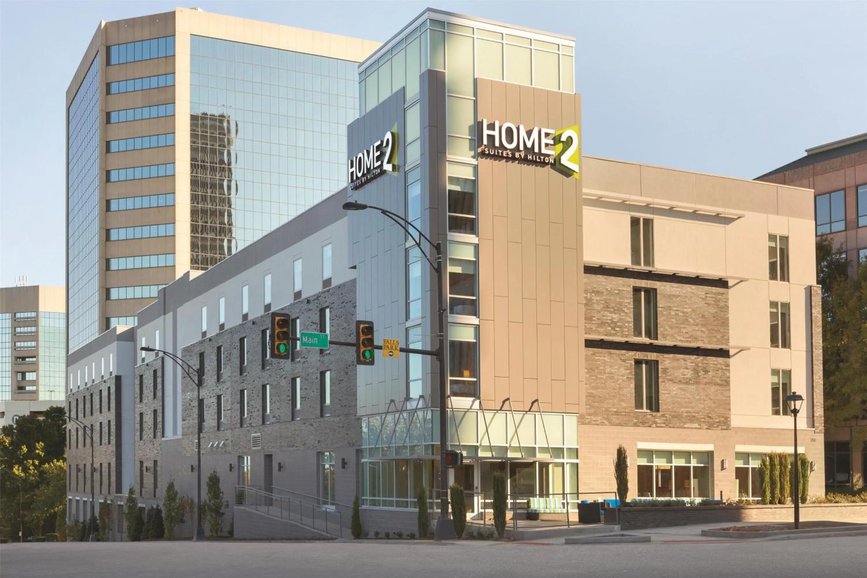 Property building in Home2 Suites by Hilton Greenville Downtown