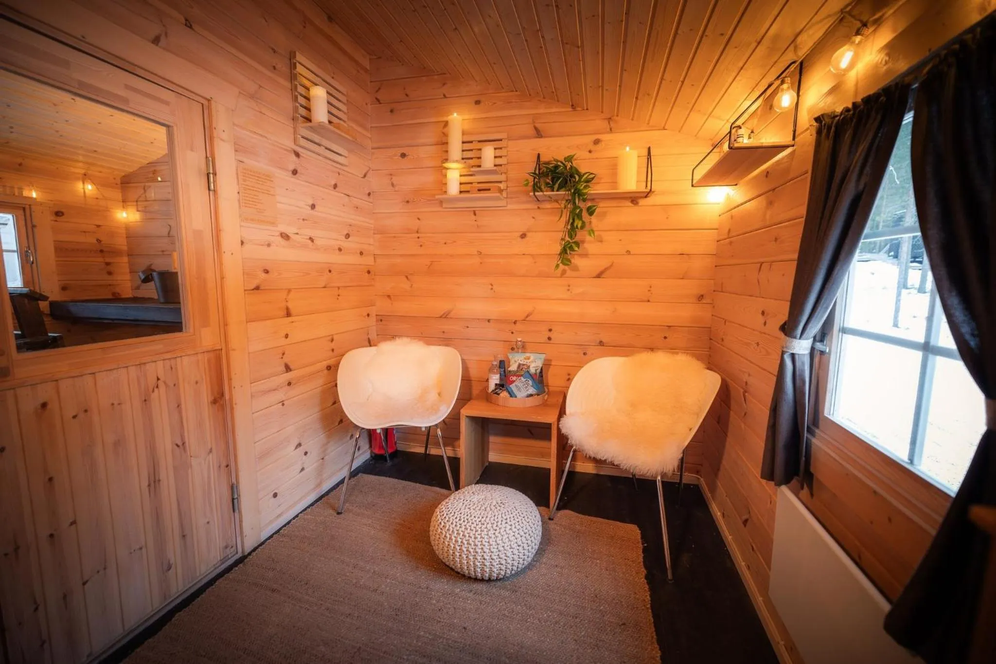 Sauna in Arctic TreeHouse Hotel