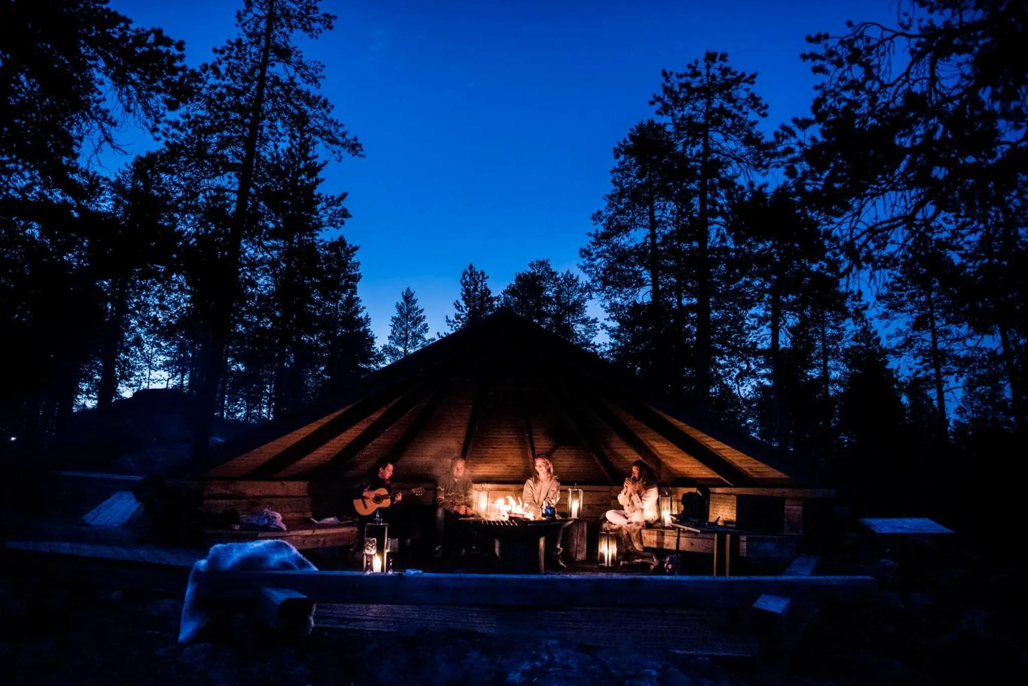 BBQ facilities in Arctic TreeHouse Hotel